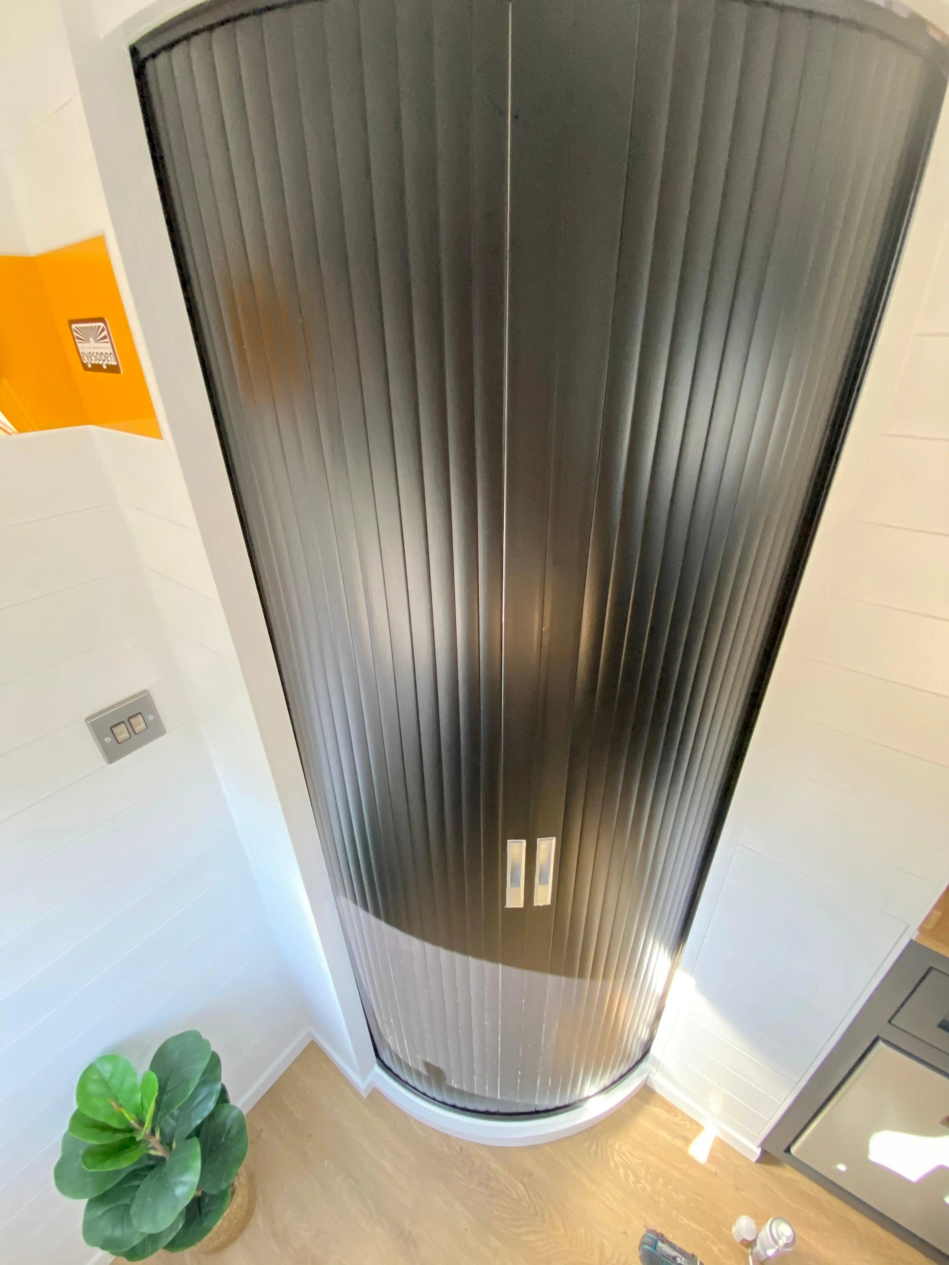 Tambour door systems are becoming more and more popular in the business and retail world. THEdoûr Bespoke