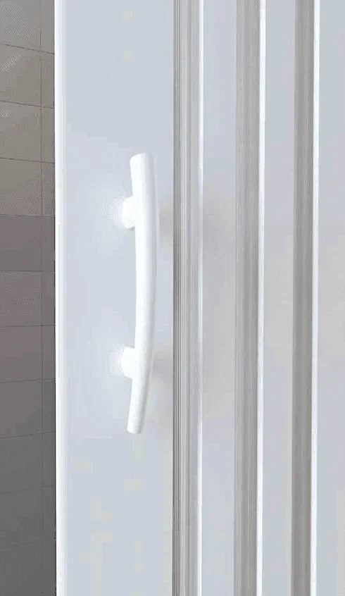FLEXdoûr PVC Folding Shower Door with Side Opening 1850mm Height x Various Width