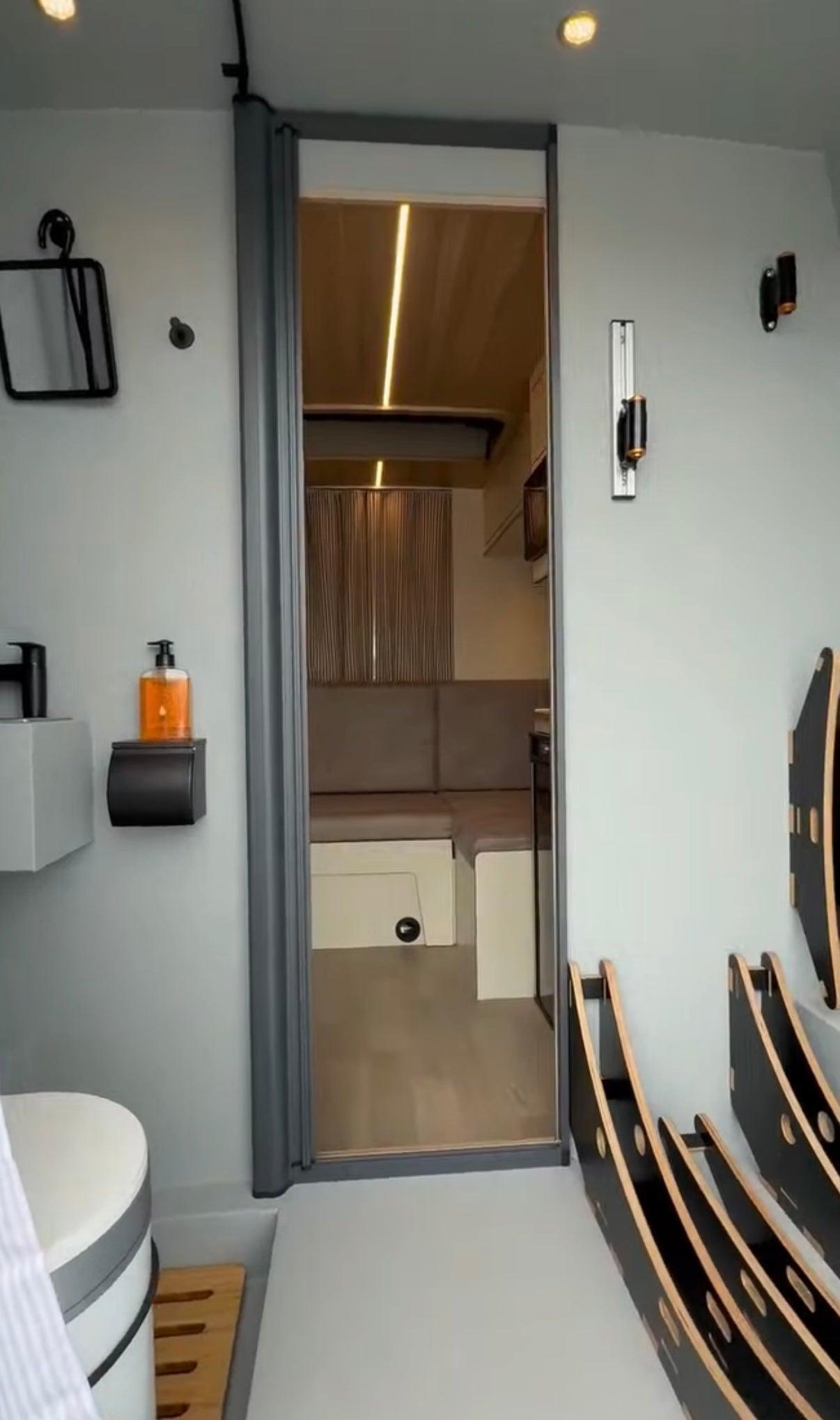 ROLdoûr Bespoke Blackout Privacy Door Screen up to 2000mm Tall, Retractable Roller Magnetic Close Made to Measure