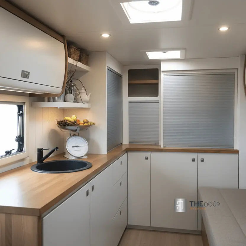 Easy Cut Tambour Vertical or Horizontal Sliding Door Kit & Parts, Up to 1000mm x 1000mm Area. THEdoûr Bespoke