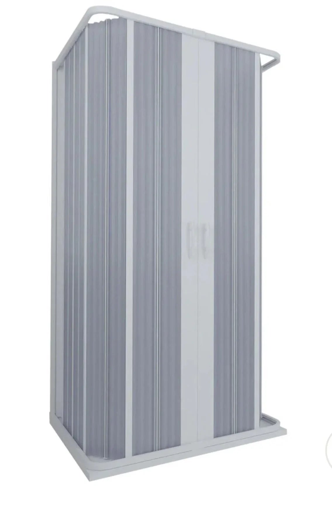FLEXdoûr 3 Side Folding PVC Shower Enclosure Doors with central Opening 1850mm Height x Various Widths
