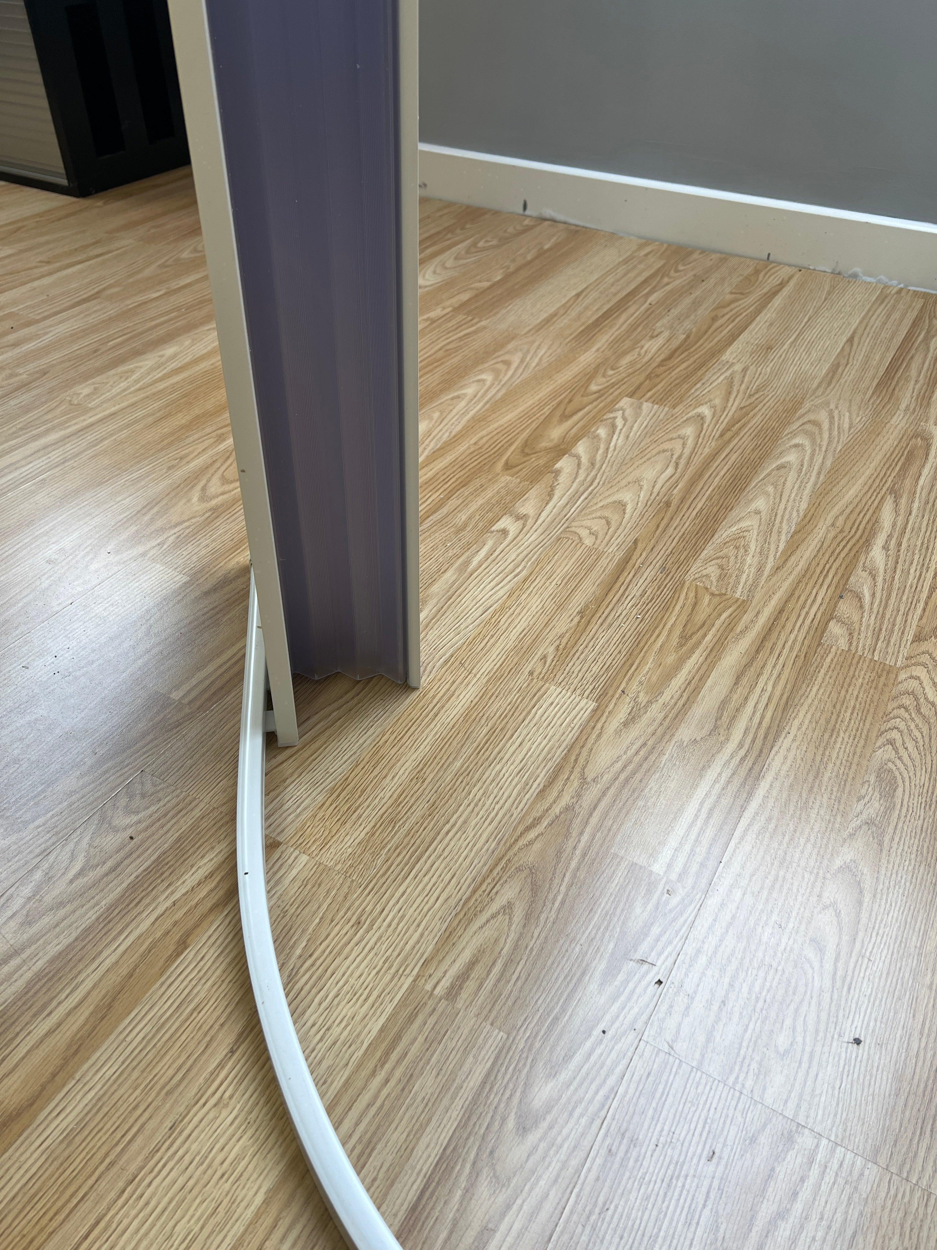 FLEXdoûr PVC Shower Door with Side Opening 1850mm Height x Reducible Width