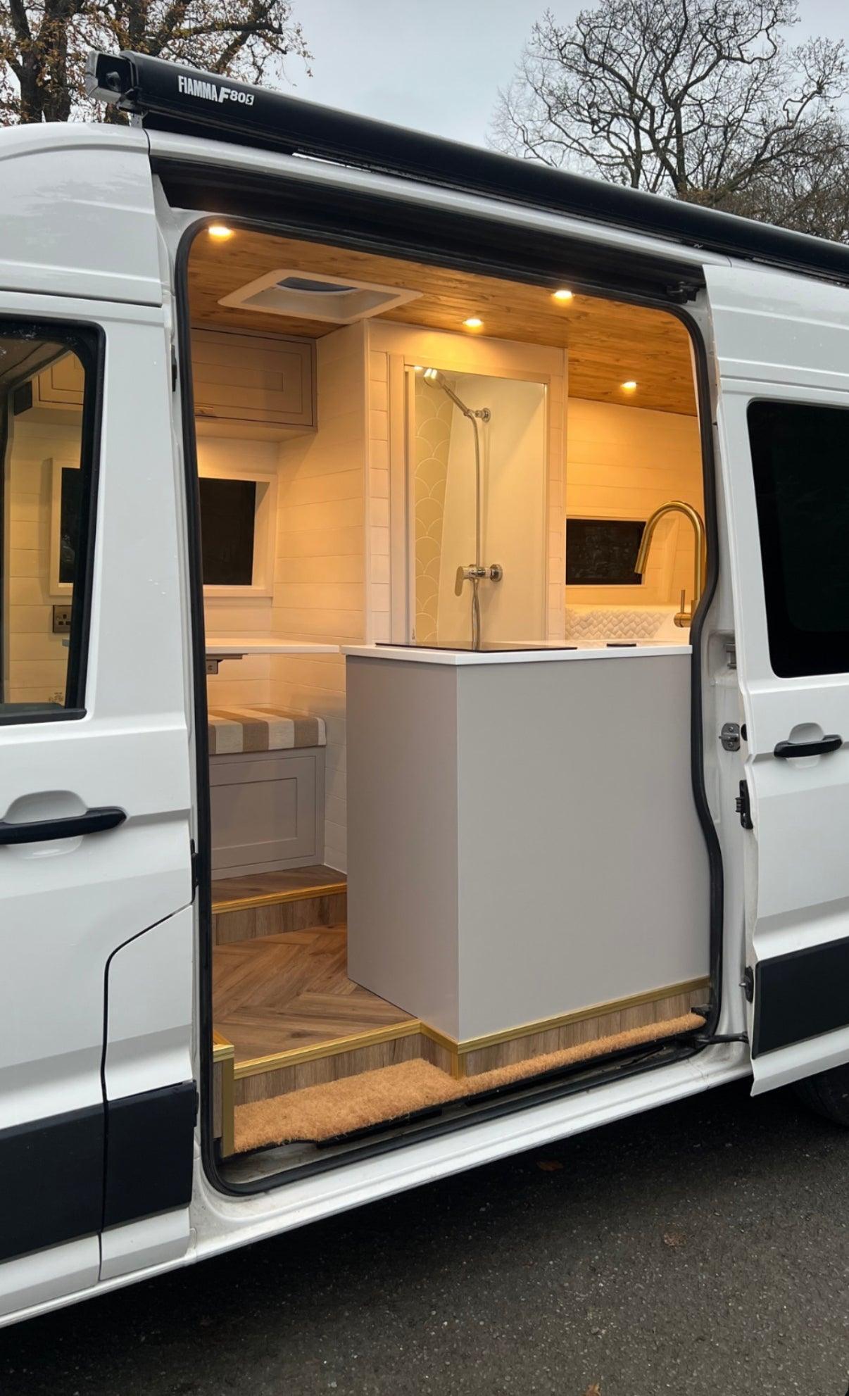 ROLdour Campervan / RV Shower Door 1500mm up to 2000mm Tall Custom Made to Measure