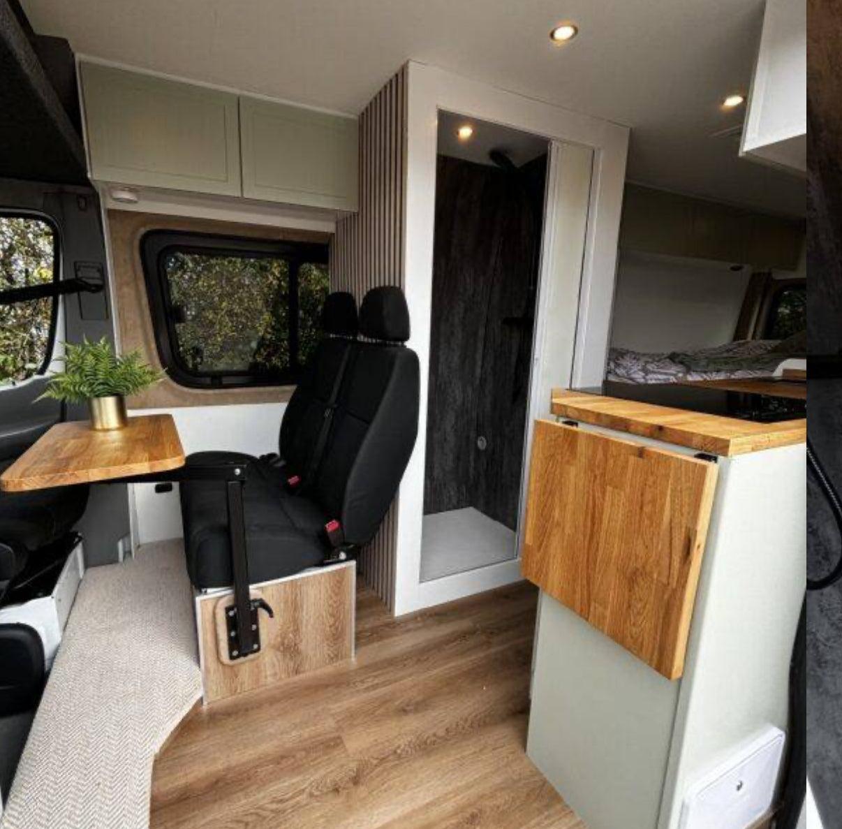 ROLdour Campervan / RV Shower Door 1500mm up to 2000mm Tall Custom Made to Measure