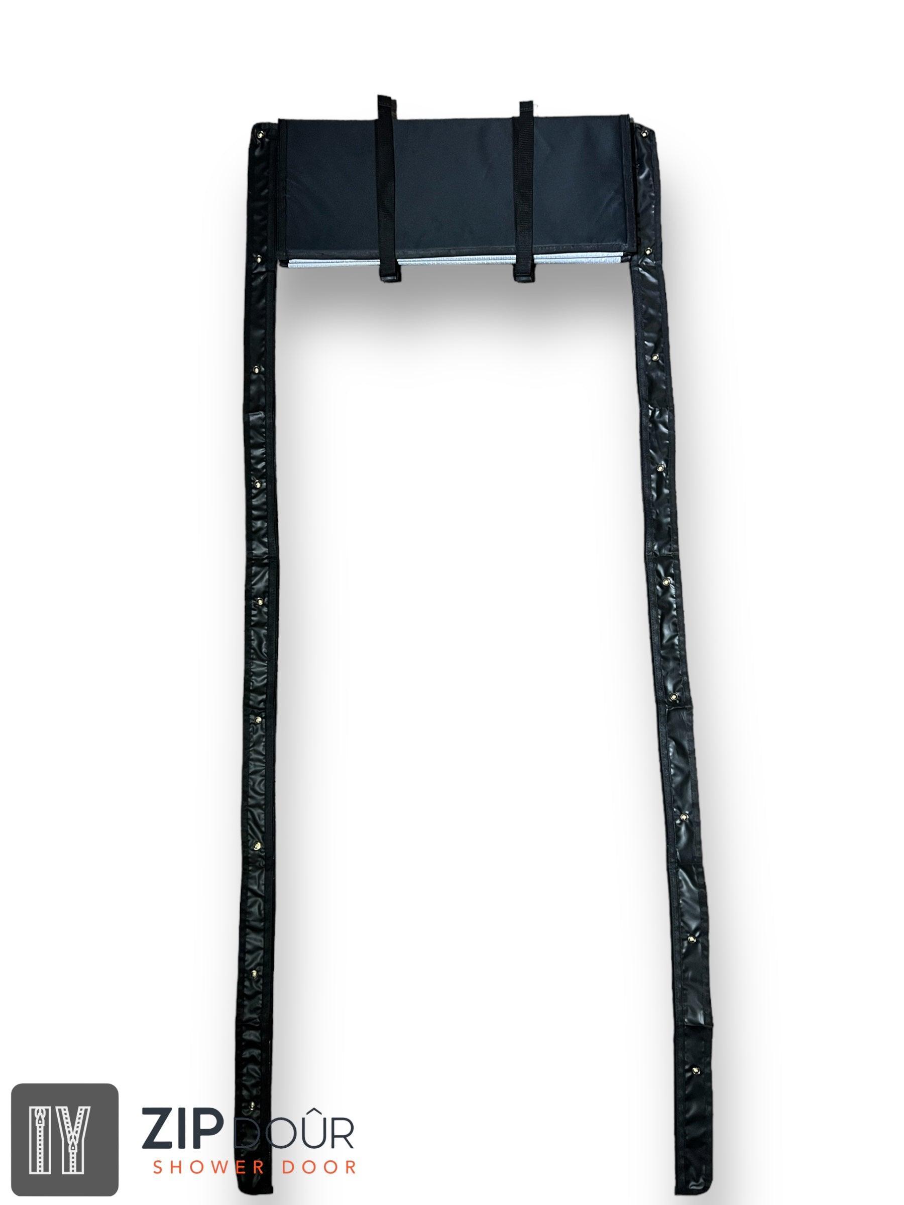ZIPdoûr Shower Door 4x4 Camper Van / RV - Double Insulated Zip Close in Various Sizes