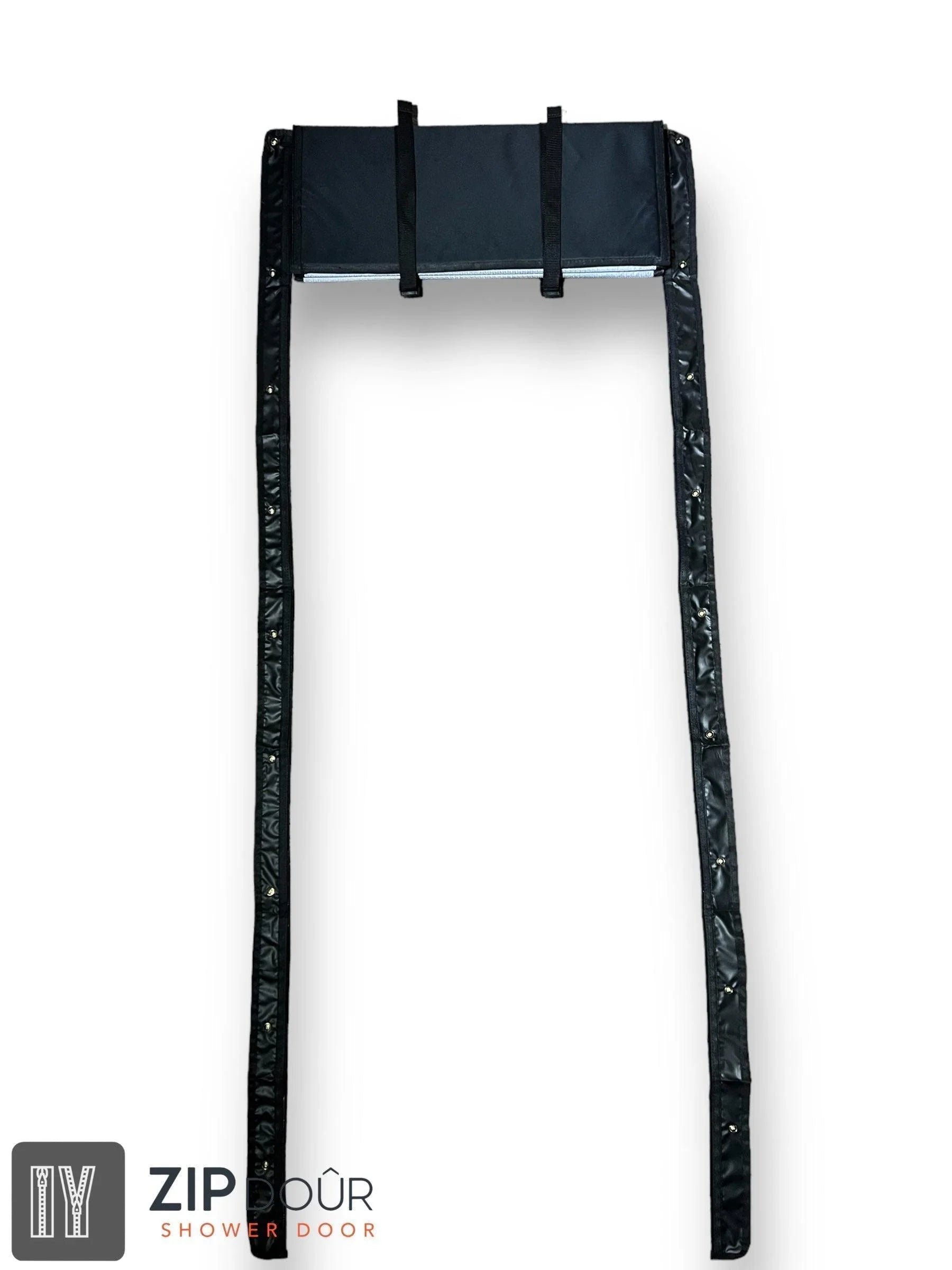 ZIPdoûr Shower Door 4x4 Camper Van / RV Double Insulated Zip Close for 1800 x 600mm Opening