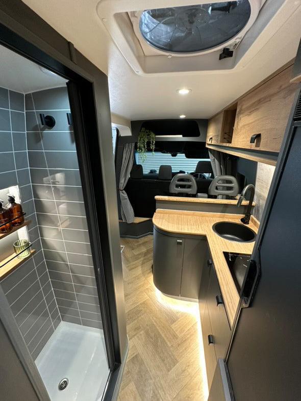 ROLdour Campervan / RV Shower Door 1500mm up to 2000mm Tall Custom Made to Measure
