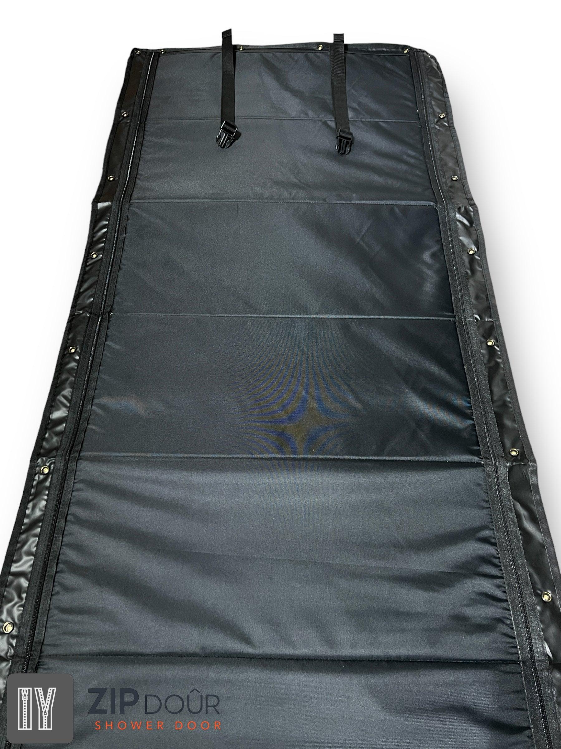 ZIPdoûr Shower Door 4x4 Camper Van / RV - Double Insulated Zip Close in Various Sizes