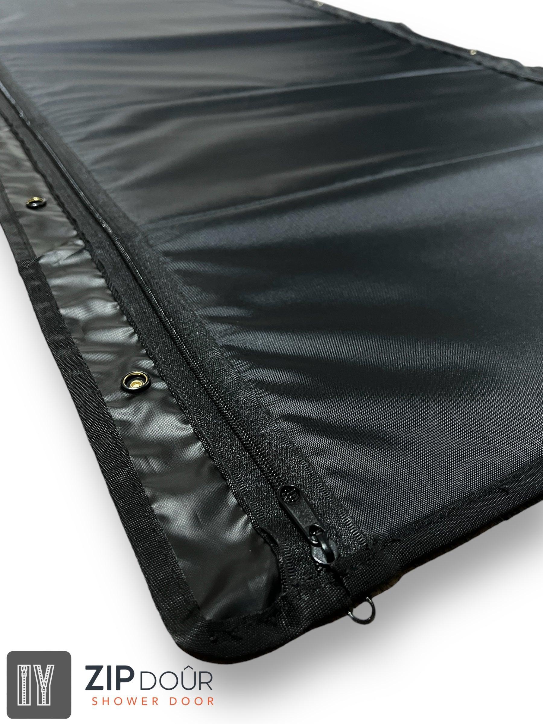 ZIPdoûr Shower Door 4x4 Camper Van / RV - Double Insulated Zip Close in Various Sizes