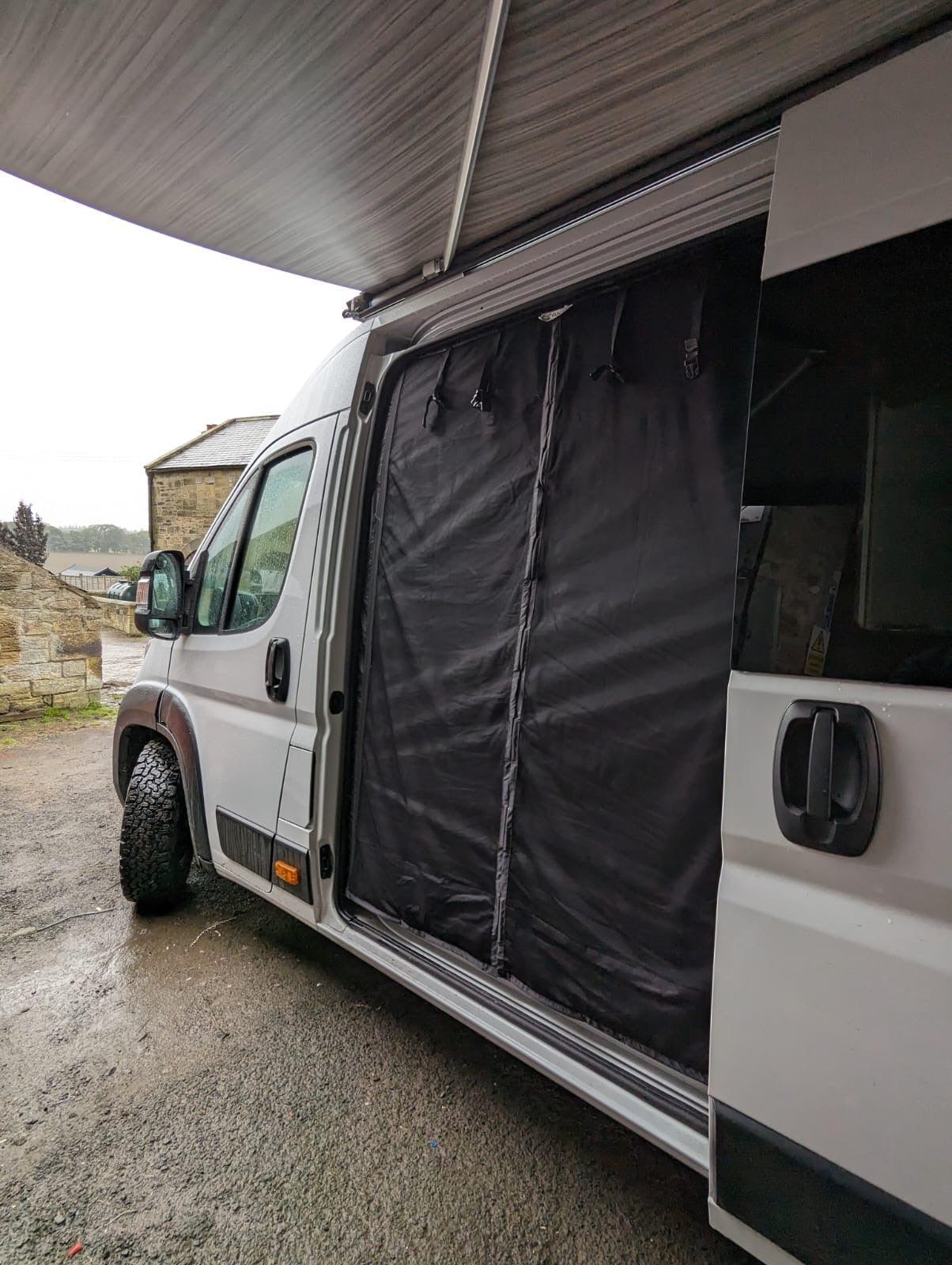 VANdour Mosquito Net Screen Medium to Large Campervans fit. Added Privacy Layer