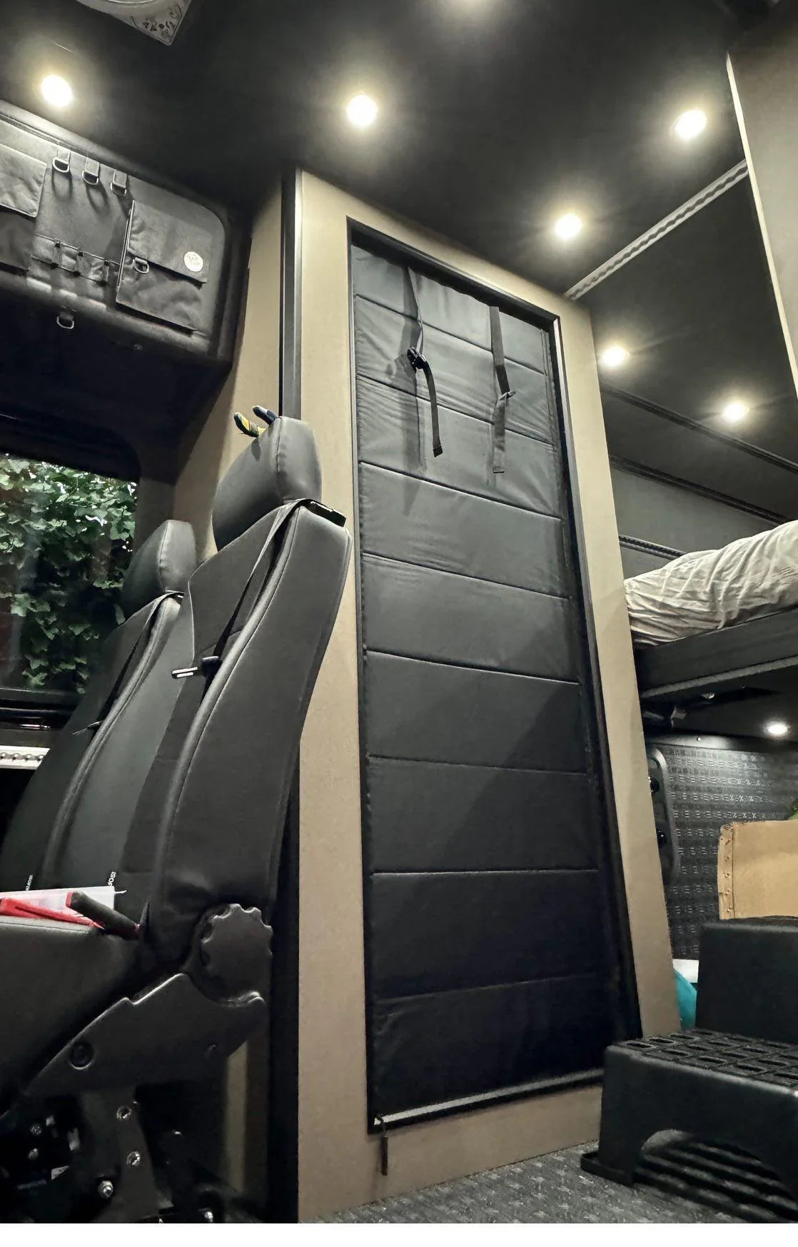 ZIPdoûr Shower Door 4x4 Camper Van / RV - Double Insulated Zip Close in Various Sizes