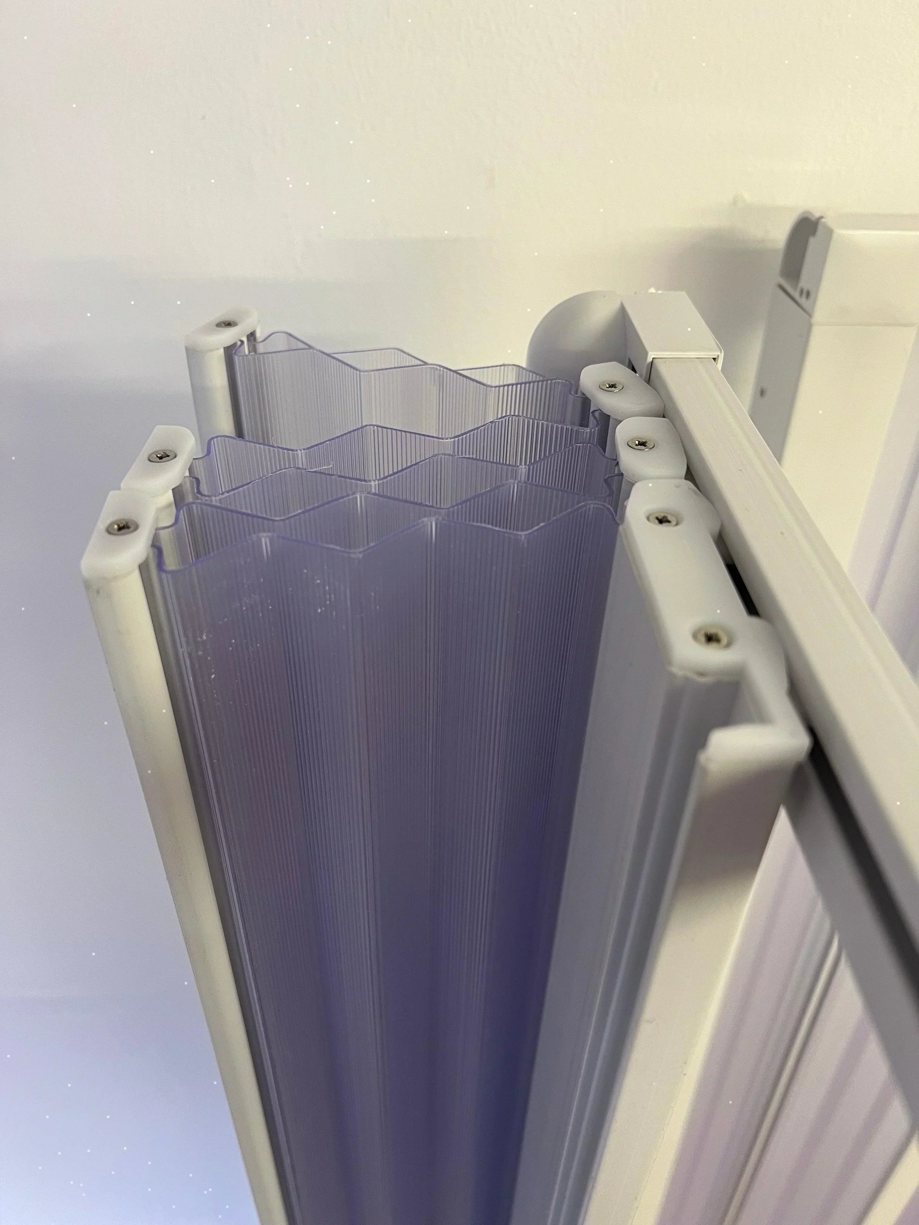 FLEXdoûr PVC Folding Shower Door with Side Opening 1850mm Height x Various Width