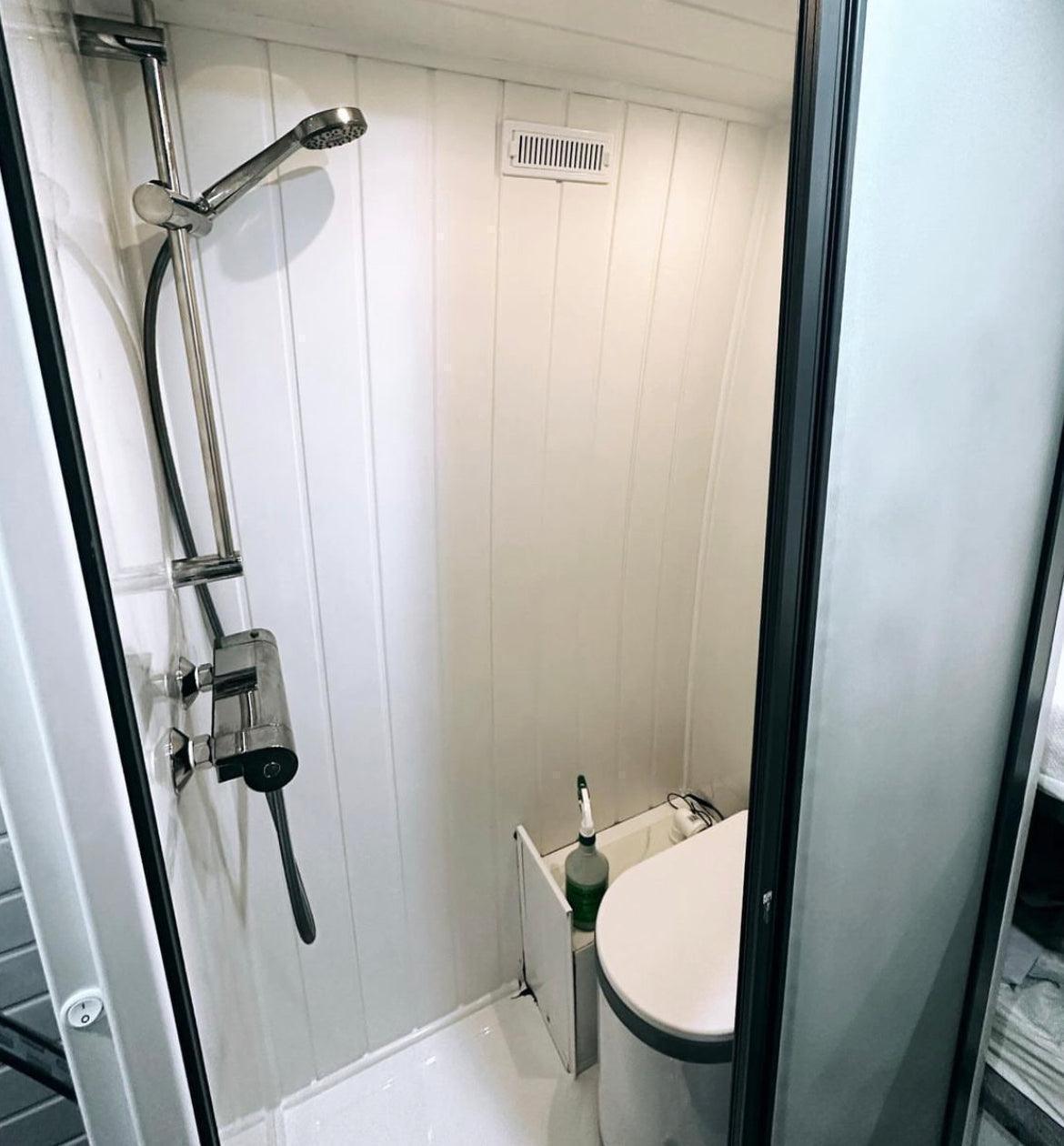 ROLdour Campervan / RV Shower Door PRE MADE 1750mm Tall x 1000mm Self Cut Width