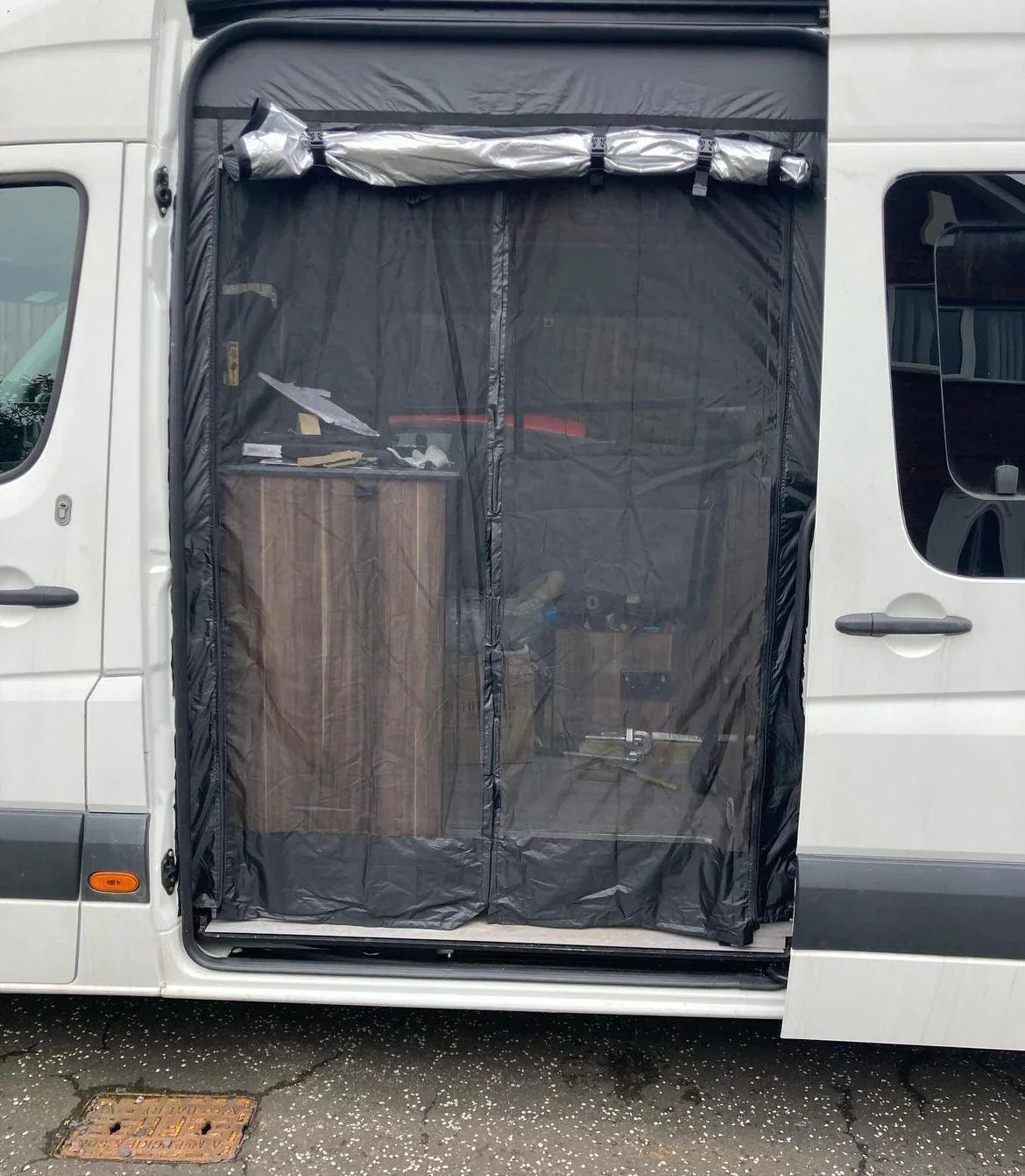 VANdour Mosquito Net Screen Small Campervans fit. Added Privacy Layer