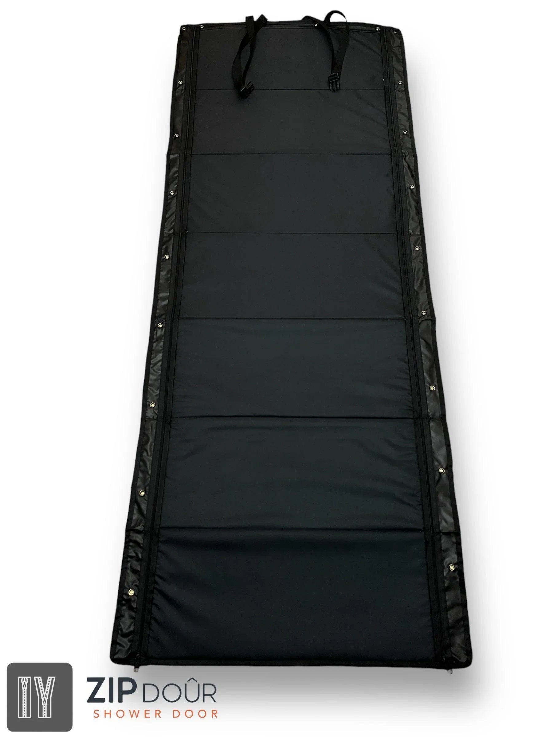 ZIPdoûr Shower Door 4x4 Camper Van / RV Double Insulated Zip Close for 1800 x 600mm Opening