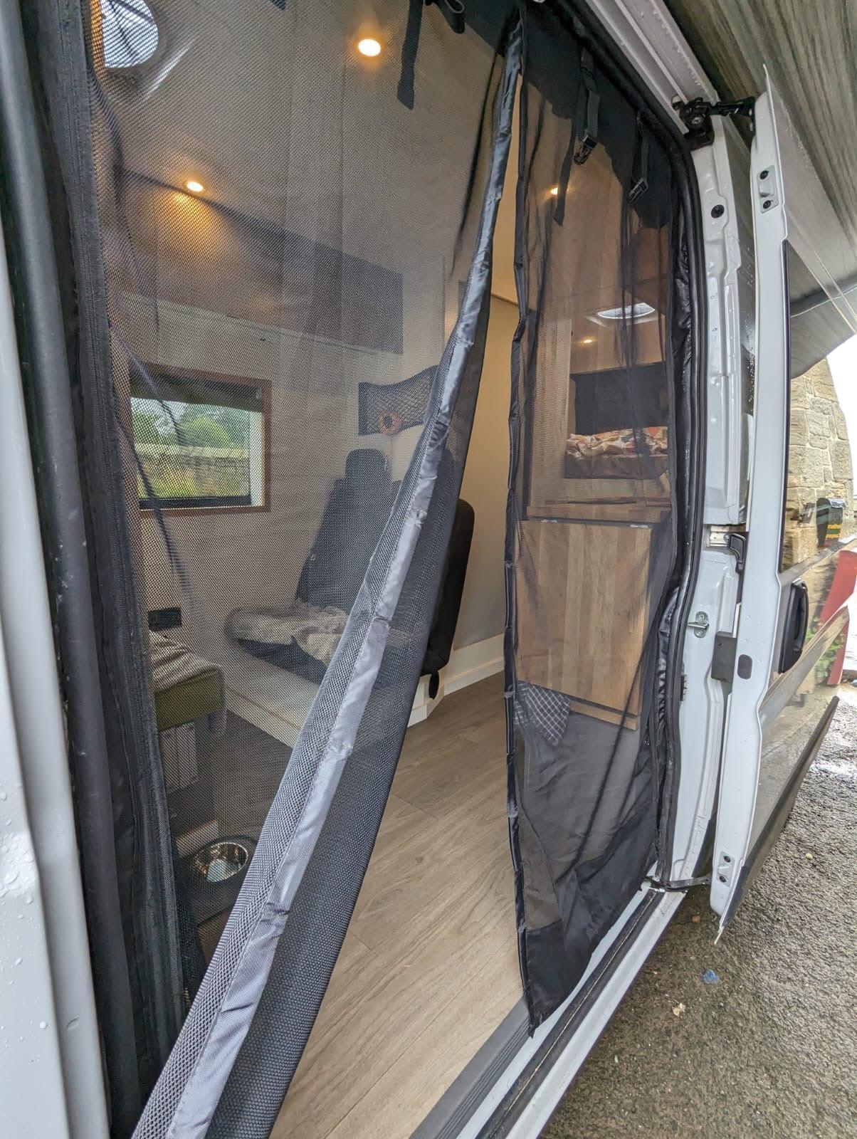 VANdour Mosquito Net Screen Small Campervans fit. Added Privacy Layer