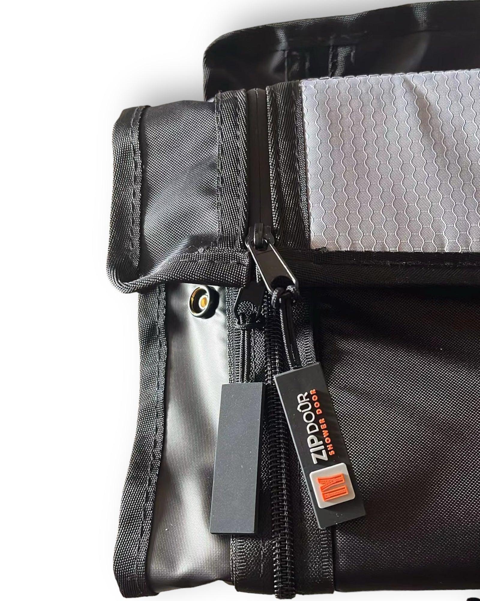 ZIPdoûr Shower Door 4x4 Camper Van / RV - Double Insulated Zip Close in Various Sizes