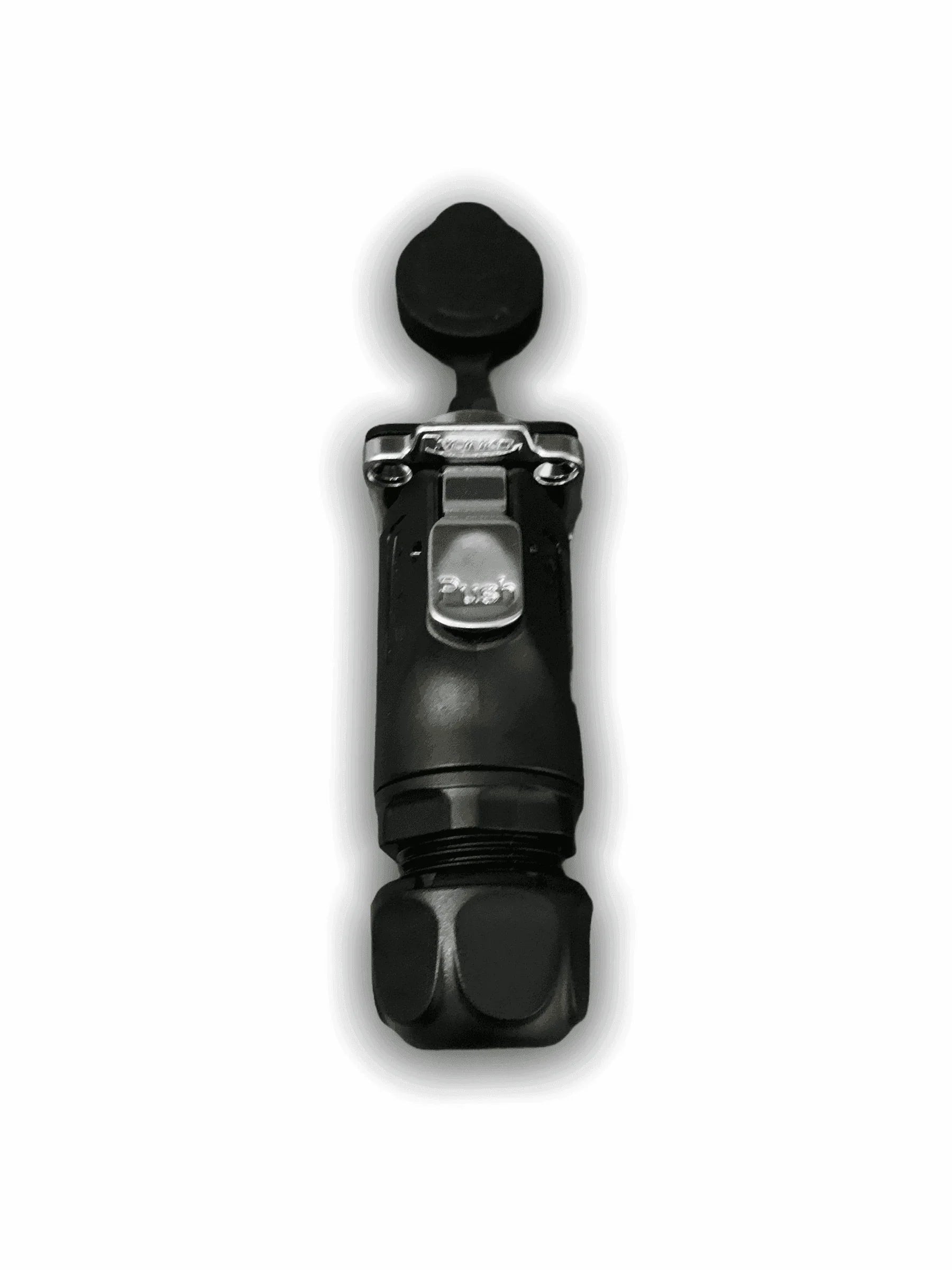 IP67 COMPACT Surface Mounted 240v Electric Hookup Black & Chrome