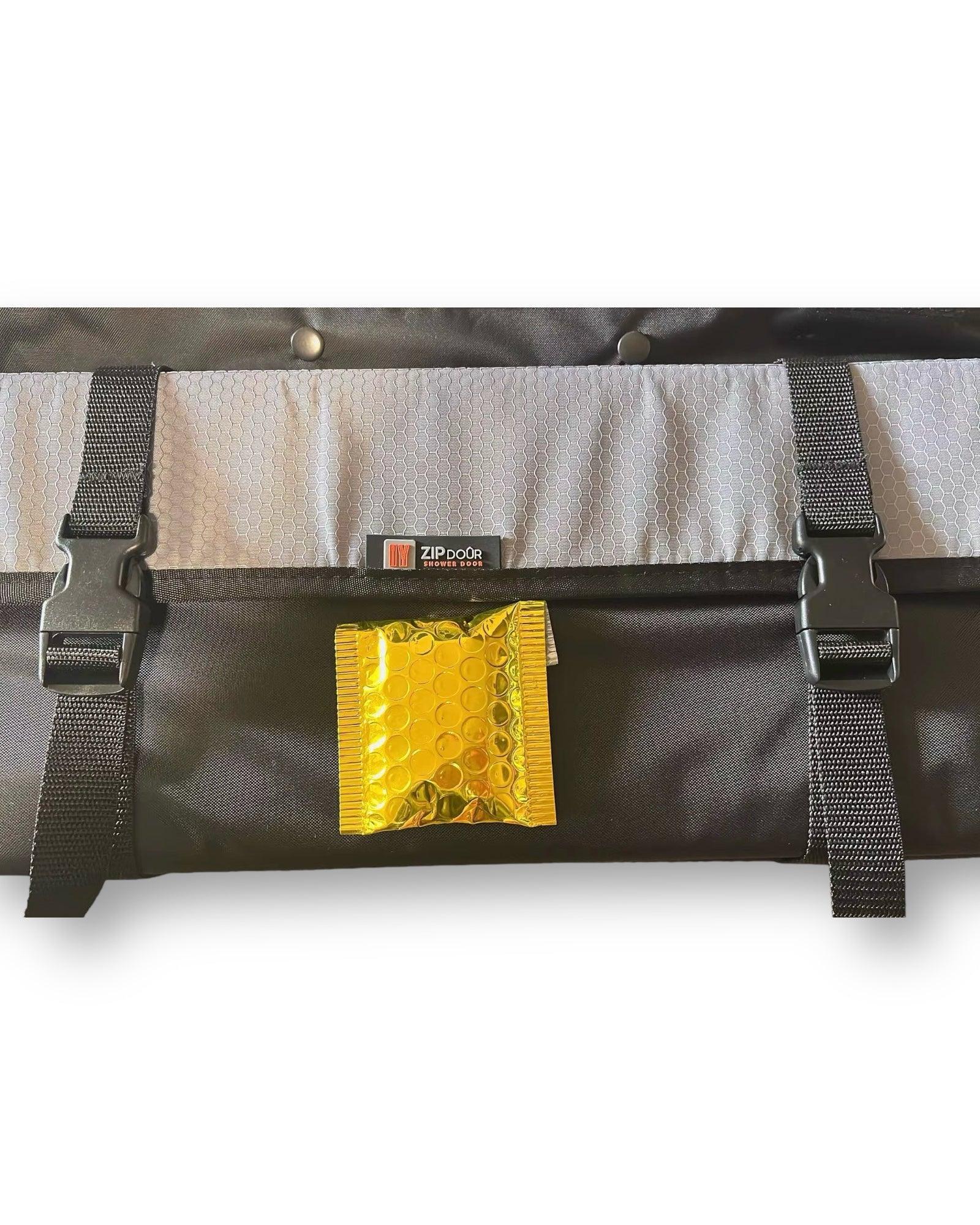 ZIPdoûr Shower Door 4x4 Camper Van / RV - Double Insulated Zip Close in Various Sizes