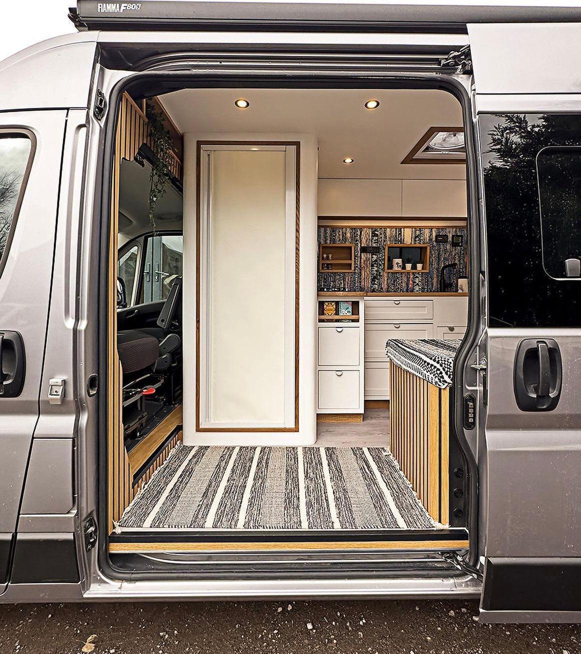 ROLdour Campervan / RV Shower Door PRE MADE 1700mm Tall x 1000mm Self Cut Width