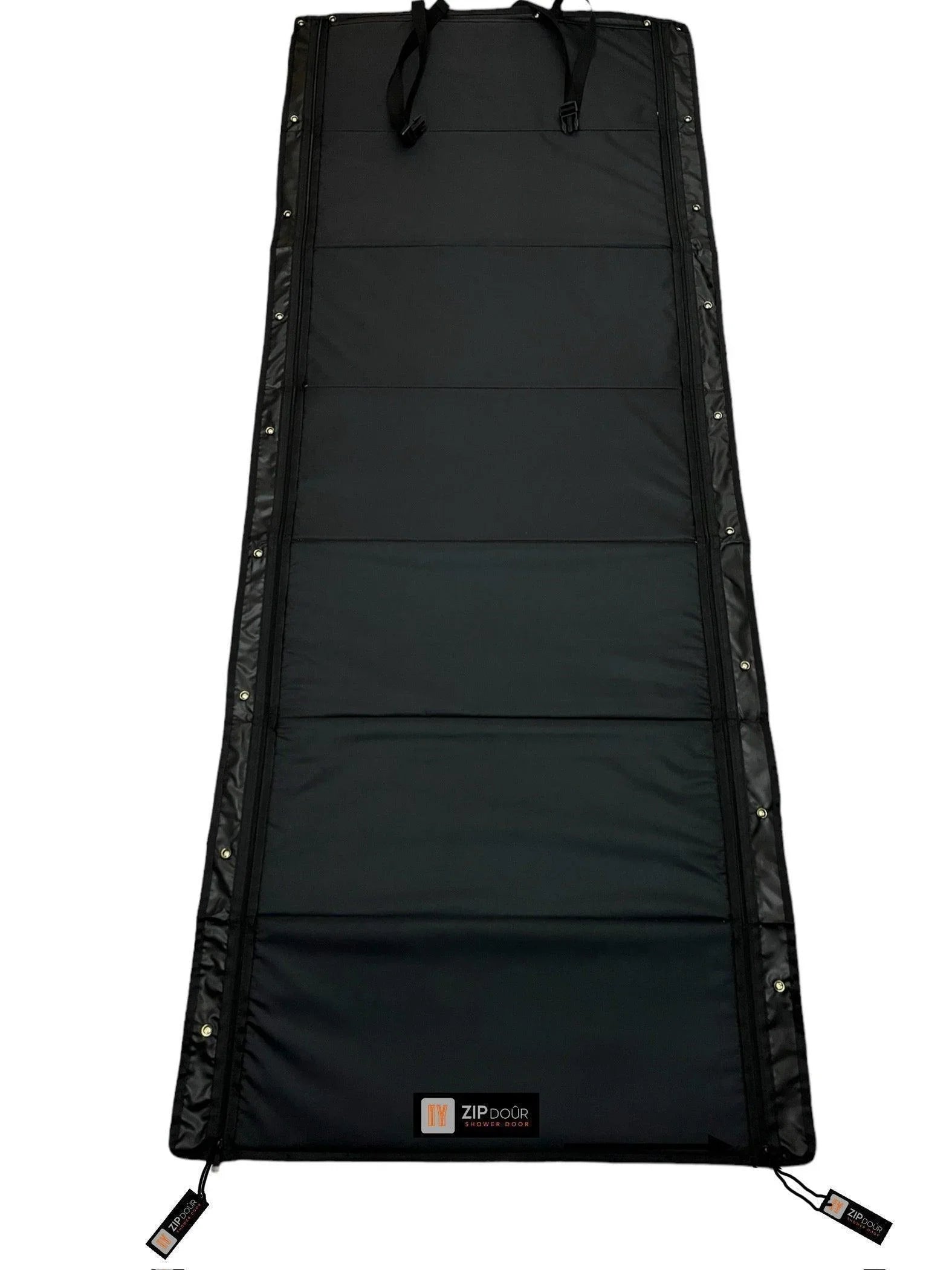 ZIPdoûr Shower Door 4x4 Camper Van / RV Double Insulated Zip Close for 1800 x 600mm Opening