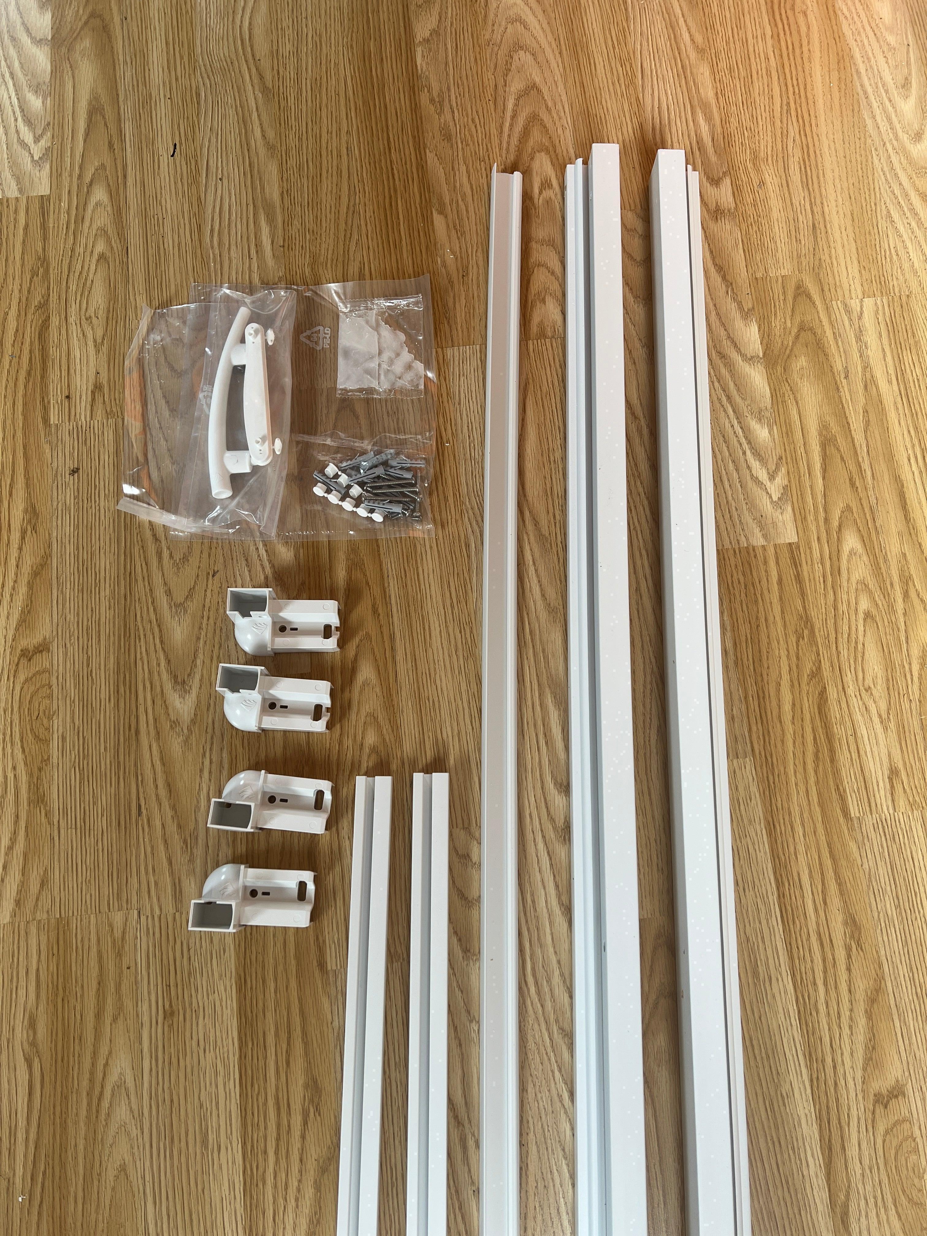 FLEXdoûr Corner PVC Shower Door with central Opening 1850mm Height x Various Reducible Width