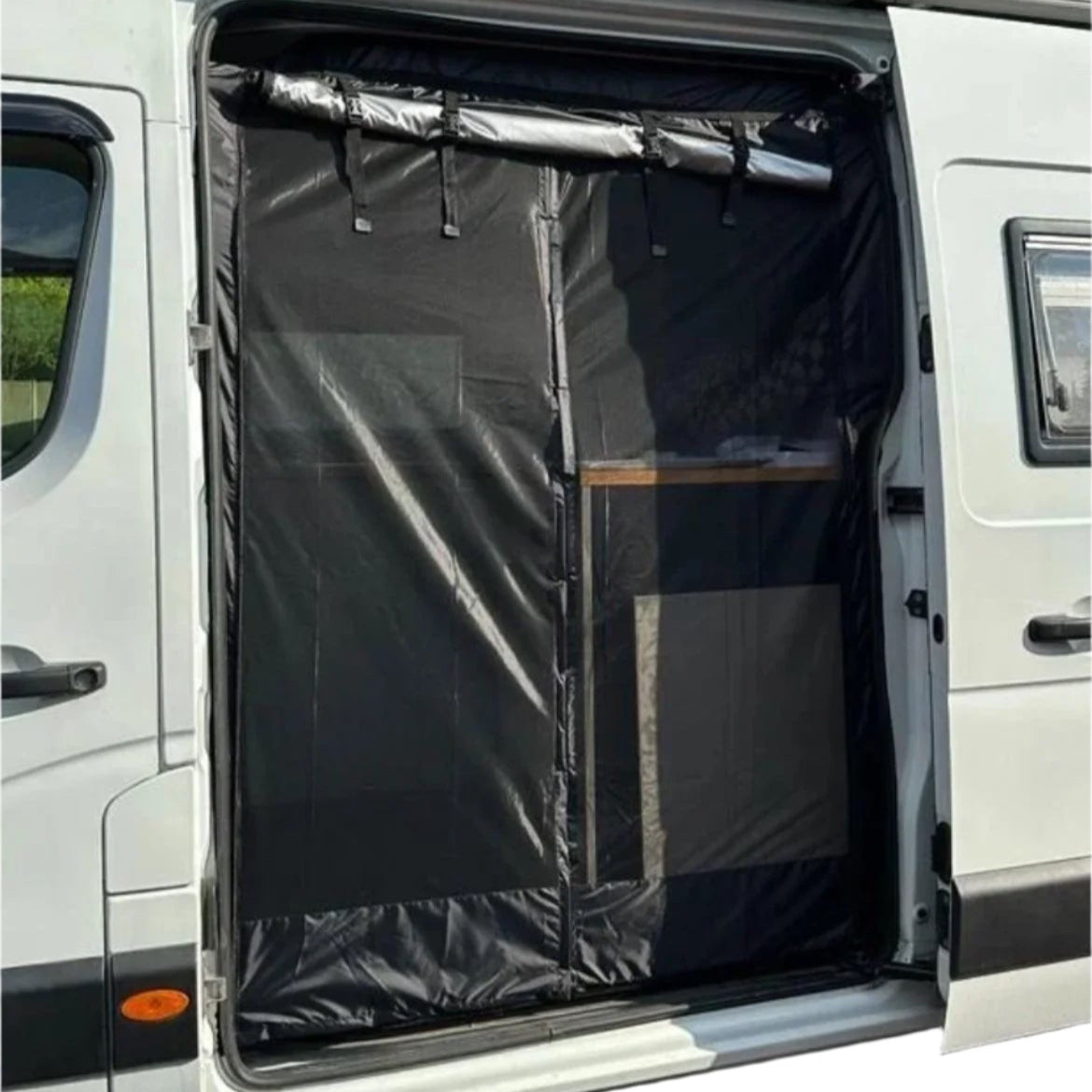VANdour Mosquito Net Screen Medium to Large Campervans fit. Added Privacy Layer
