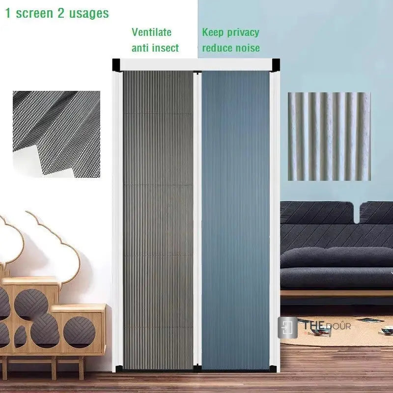 BLINDdoûr Trackless Honeycomb Insulated Blackout Blind Door - up to 2000mm Tall x up to 2000mm Wide NETdoûr