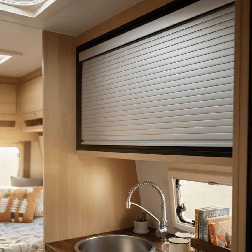 Easy Cut Tambour Vertical or Horizontal Sliding Door Kit & Parts, Up to 1000mm x 1000mm Area. THEdoûr Bespoke