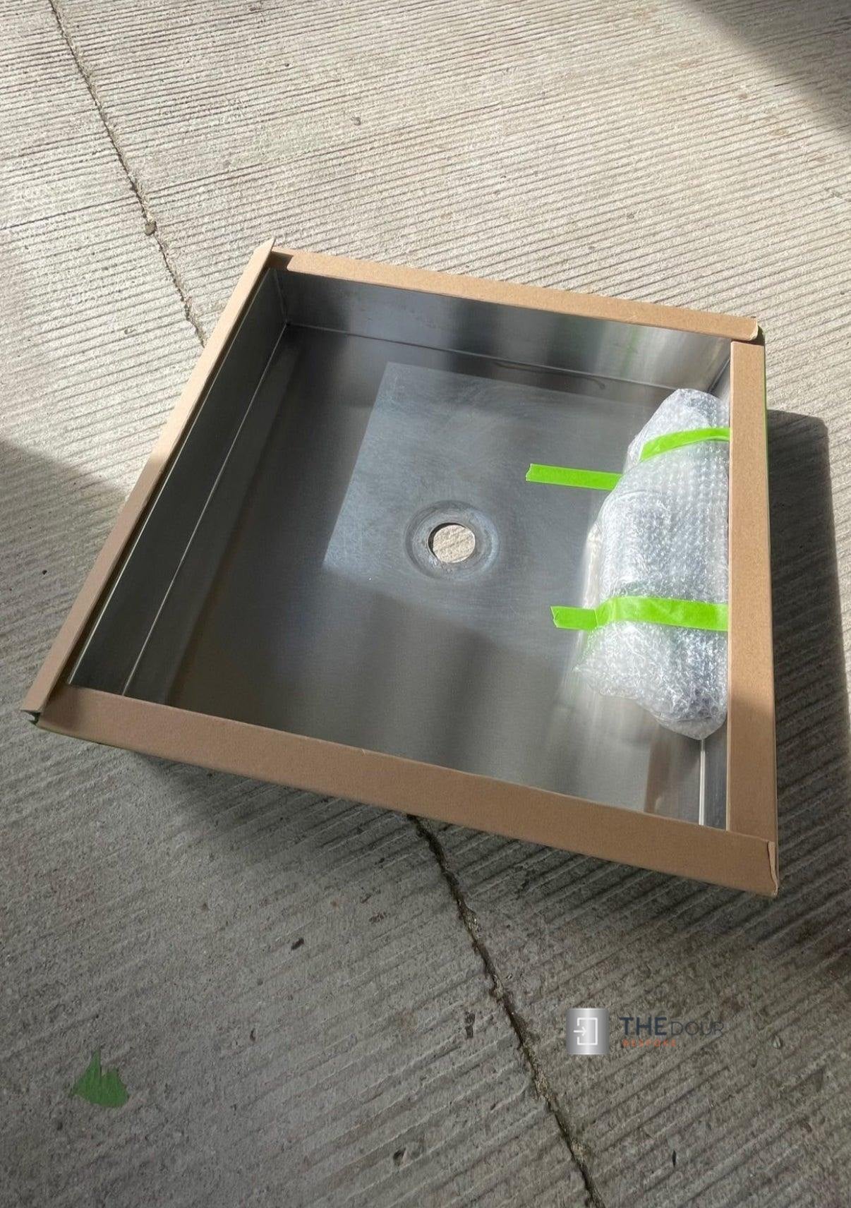 Campervan / RV Shower Trays 304-Grade Stainless Steel - 3 Sizes Options