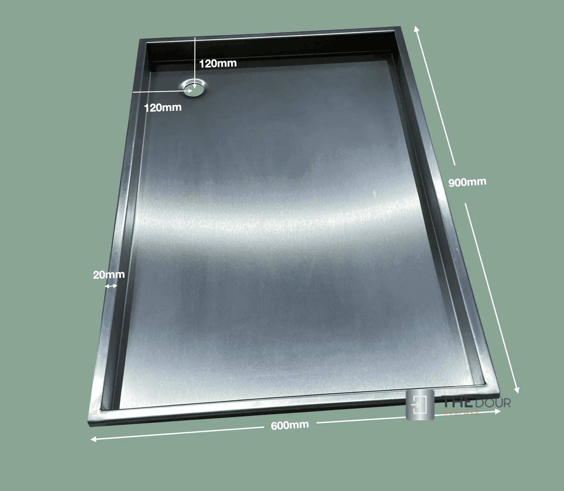 Campervan / RV Shower Trays 304-Grade Stainless Steel - 3 Sizes Options Romerworld