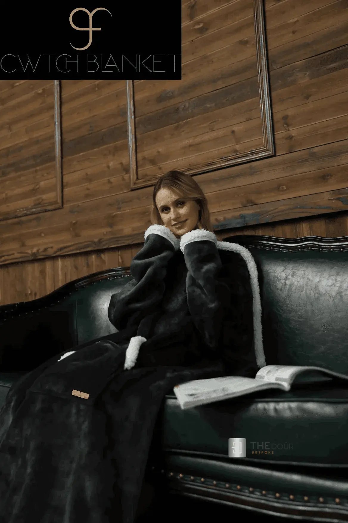 CwtchBlanket Giant 200cm x 170cm Extra Thick Sherpa Fleece Camper Blanket THEdoûr Bespoke