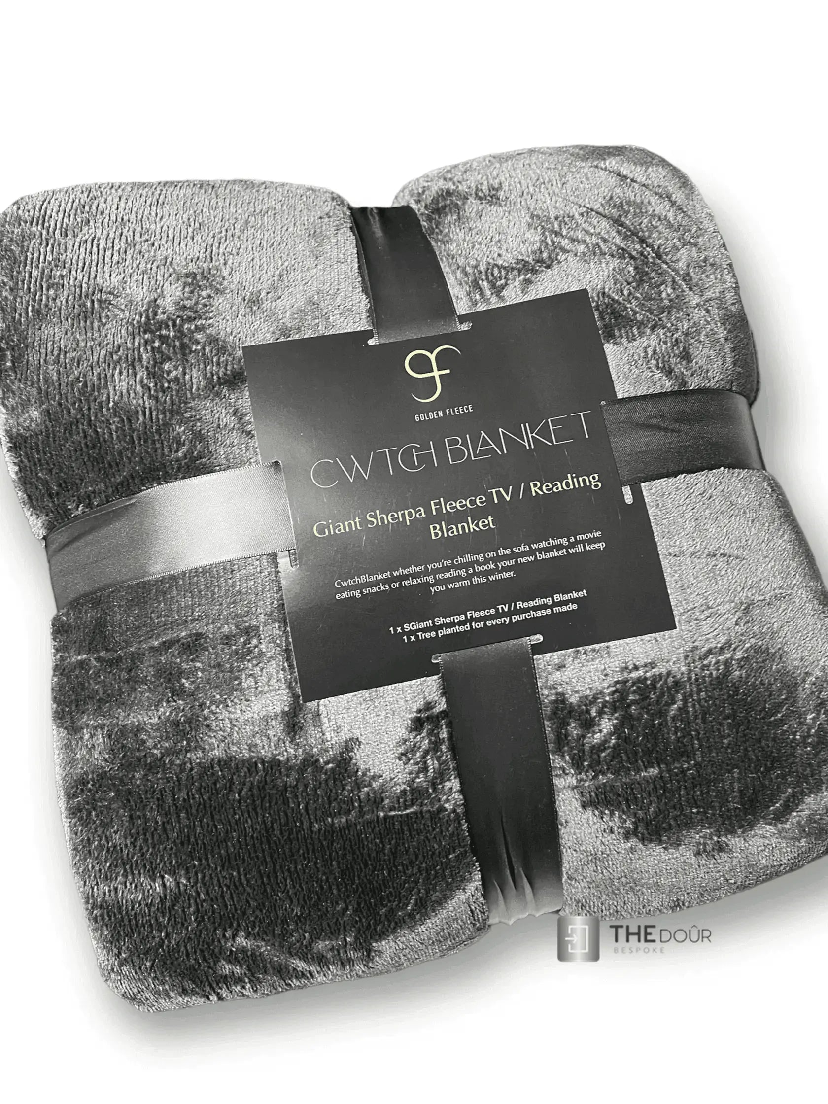 CwtchBlanket Giant 200cm x 170cm Extra Thick Sherpa Fleece Camper Blanket THEdoûr Bespoke