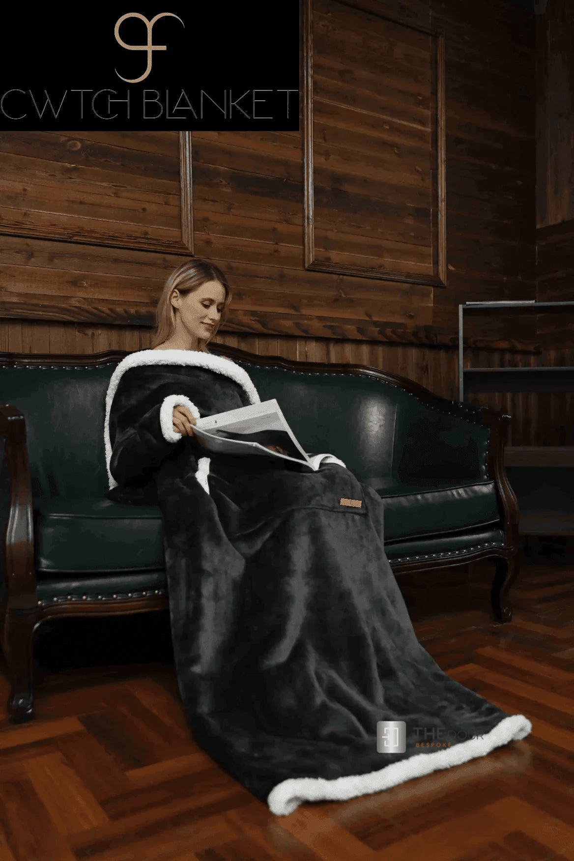 CwtchBlanket Giant 200cm x 170cm Extra Thick Sherpa Fleece Camper Blanket