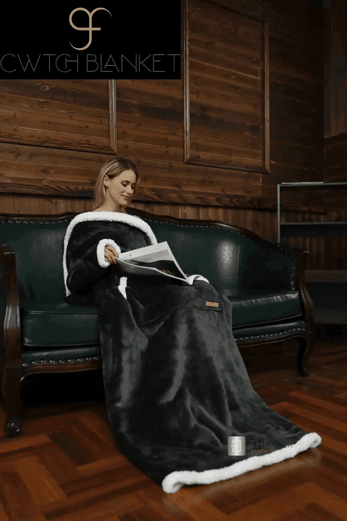 CwtchBlanket Giant 200cm x 170cm Extra Thick Sherpa Fleece Camper Blanket THEdoûr Bespoke