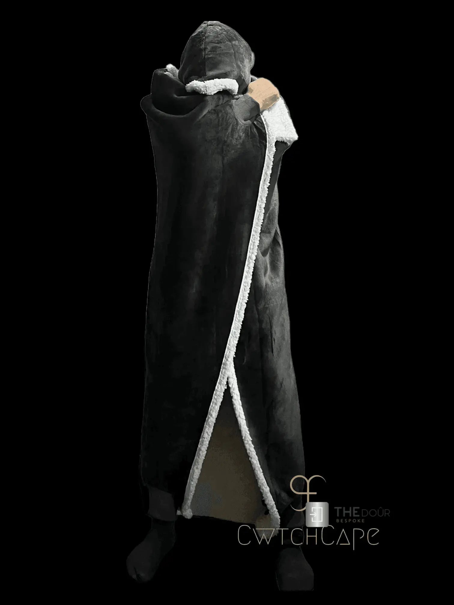 CwtchCape Camper Sherpa Fleece Hoodie Walkie Blanket Adult 1 size fits all - 4 Colours THEdoûr Bespoke