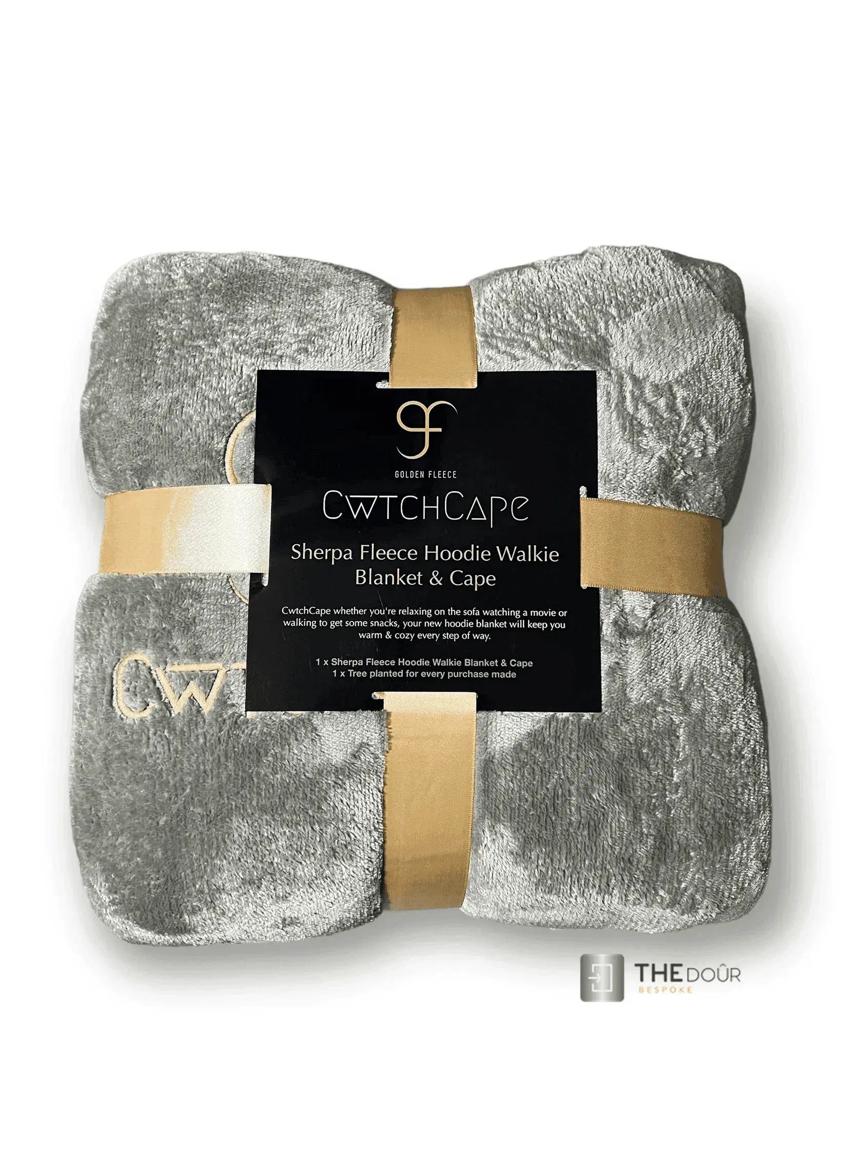 CwtchCape Camper Sherpa Fleece Hoodie Walkie Blanket Adult 1 size fits all - 4 Colours THEdoûr Bespoke