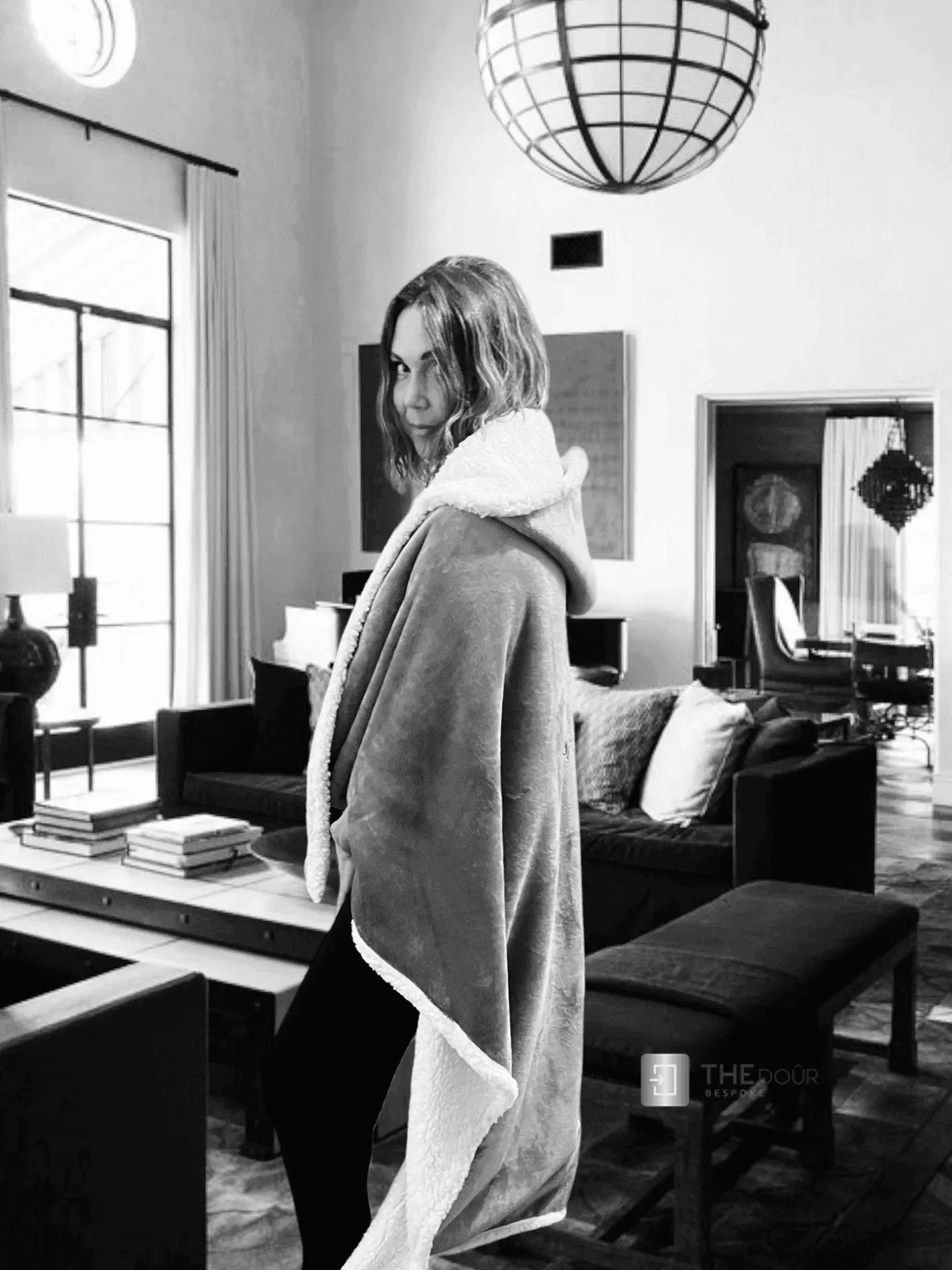 CwtchCape Camper Sherpa Fleece Hoodie Walkie Blanket Adult 1 size fits all - 4 Colours THEdoûr Bespoke