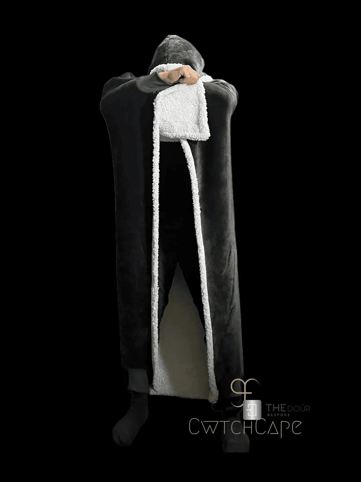 CwtchCape Camper Sherpa Fleece Hoodie Walkie Blanket Adult 1 size fits all - 4 Colours THEdoûr Bespoke