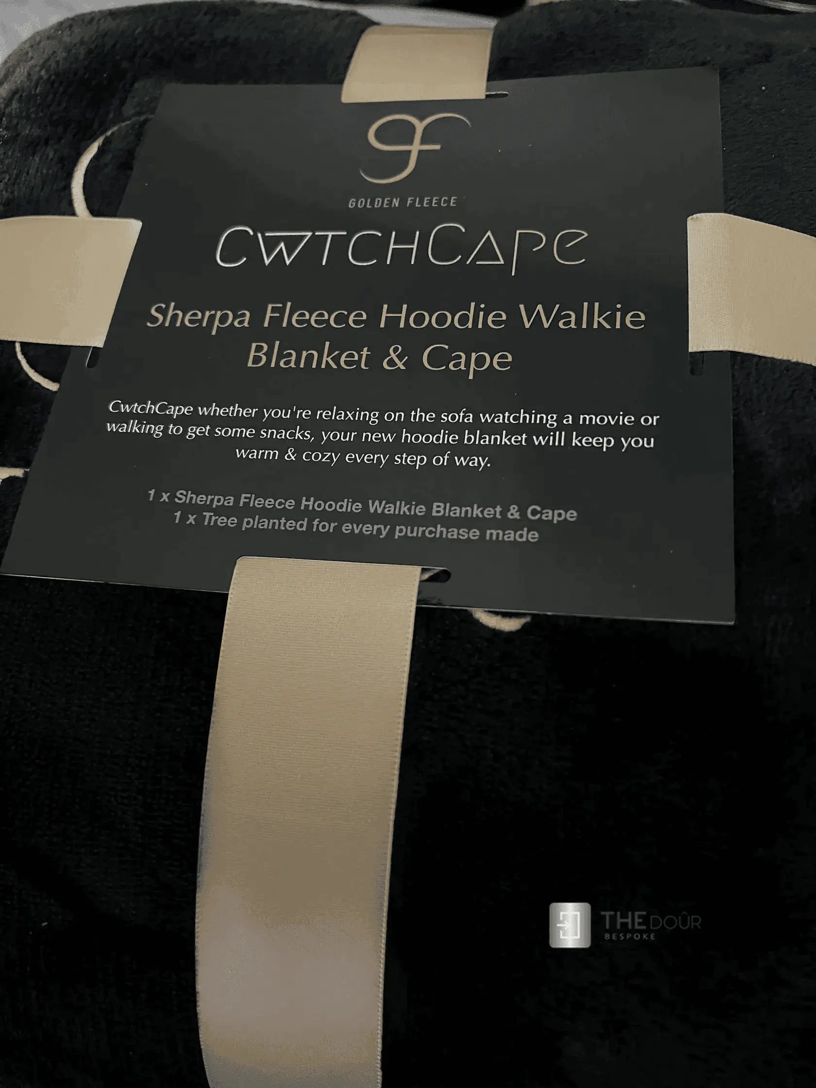 CwtchCape Camper Sherpa Fleece Hoodie Walkie Blanket Adult 1 size fits all - 4 Colours THEdoûr Bespoke