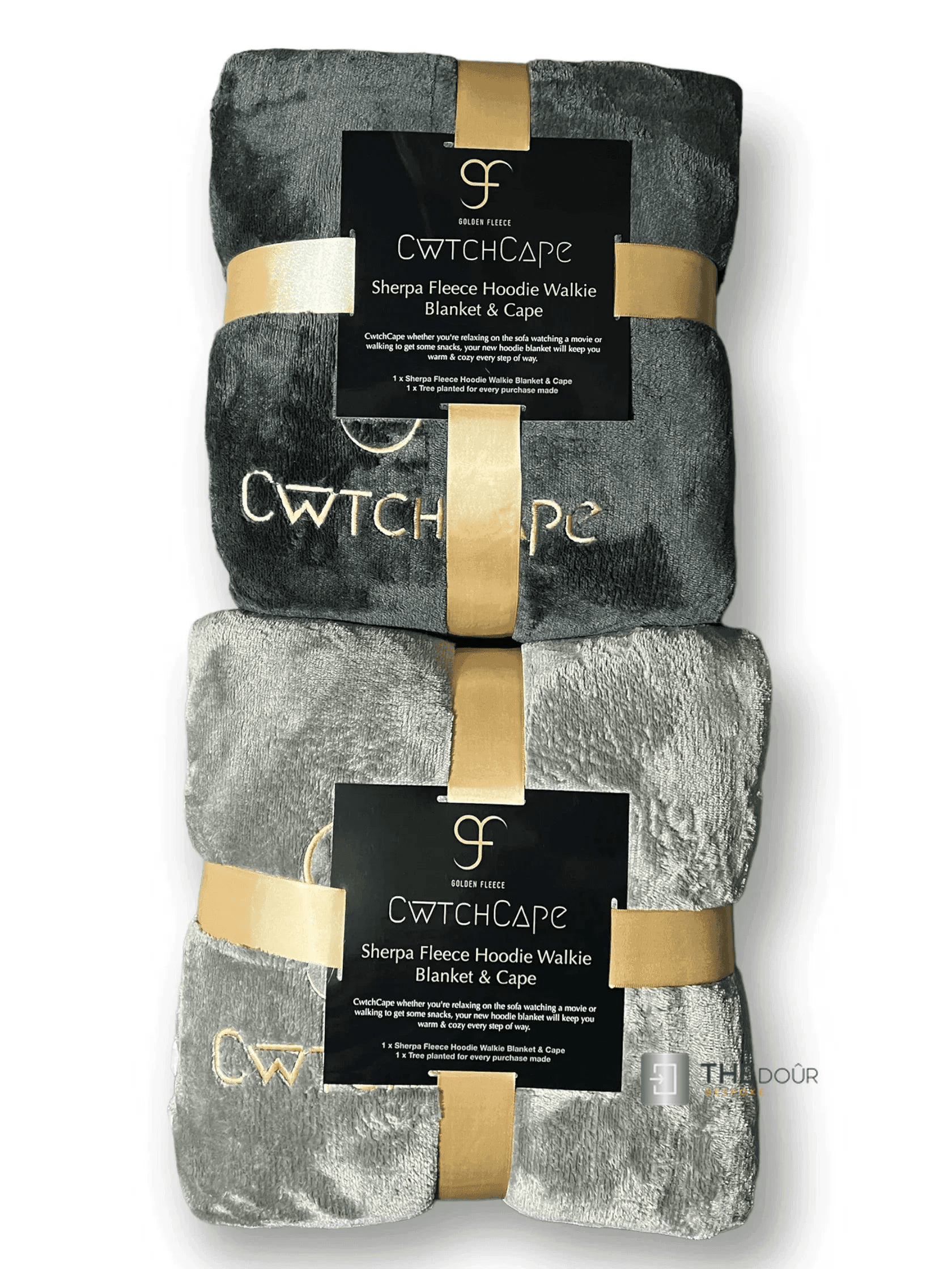 CwtchCape Camper Sherpa Fleece Hoodie Walkie Blanket Adult 1 size fits all - 4 Colours