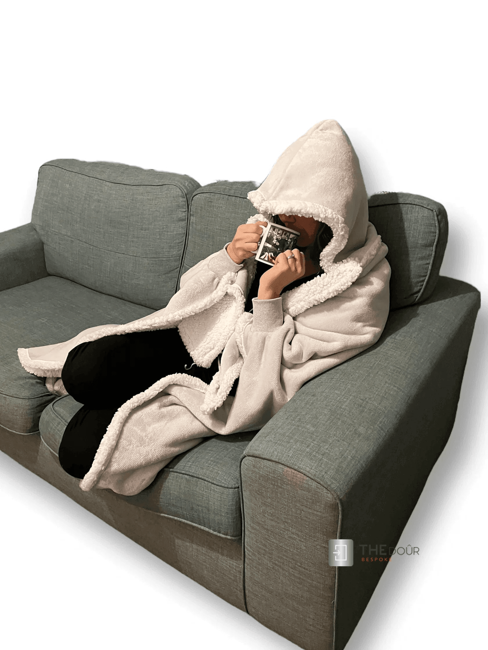 CwtchCape Camper Sherpa Fleece Hoodie Walkie Blanket Adult 1 size fits all - 4 Colours