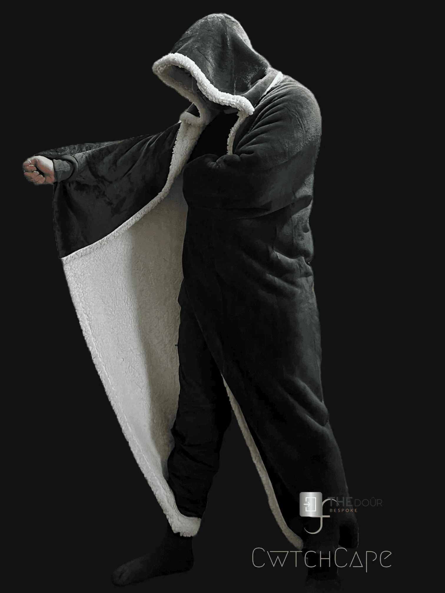 CwtchCape Camper Sherpa Fleece Hoodie Walkie Blanket Adult 1 size fits all - 4 Colours