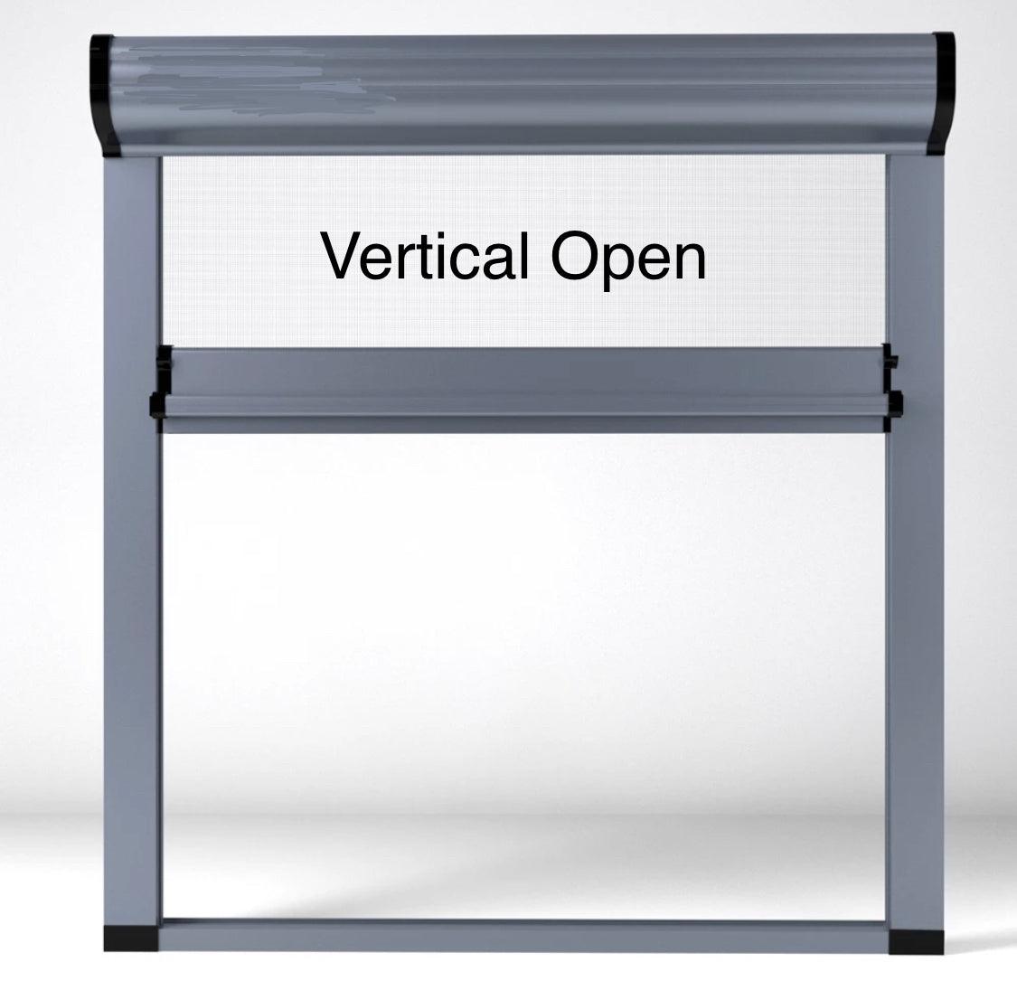 ROLdour Slimline Vertical 400mm up to 1500mm Wide x 400mm up to 1000mm tall, Retractable Roller Blackout or Mosquito Net Blinds Custom Made to Measure