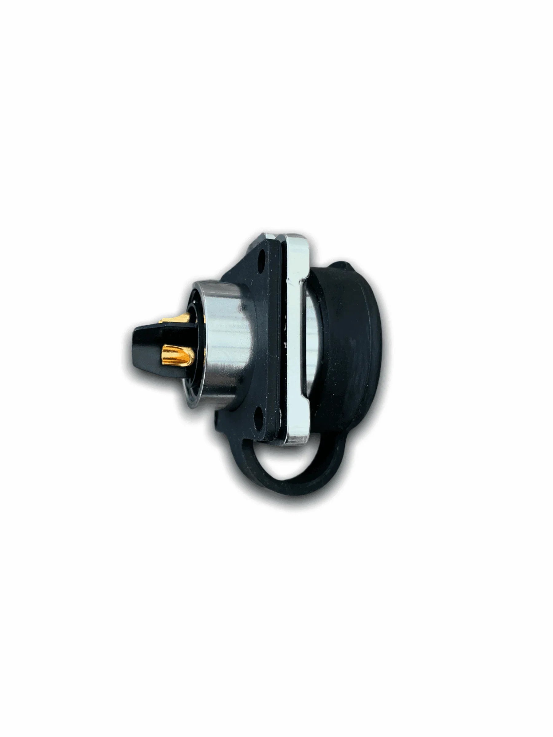 IP67 COMPACT Surface Mounted 240v Electric Hookup Black & Chrome