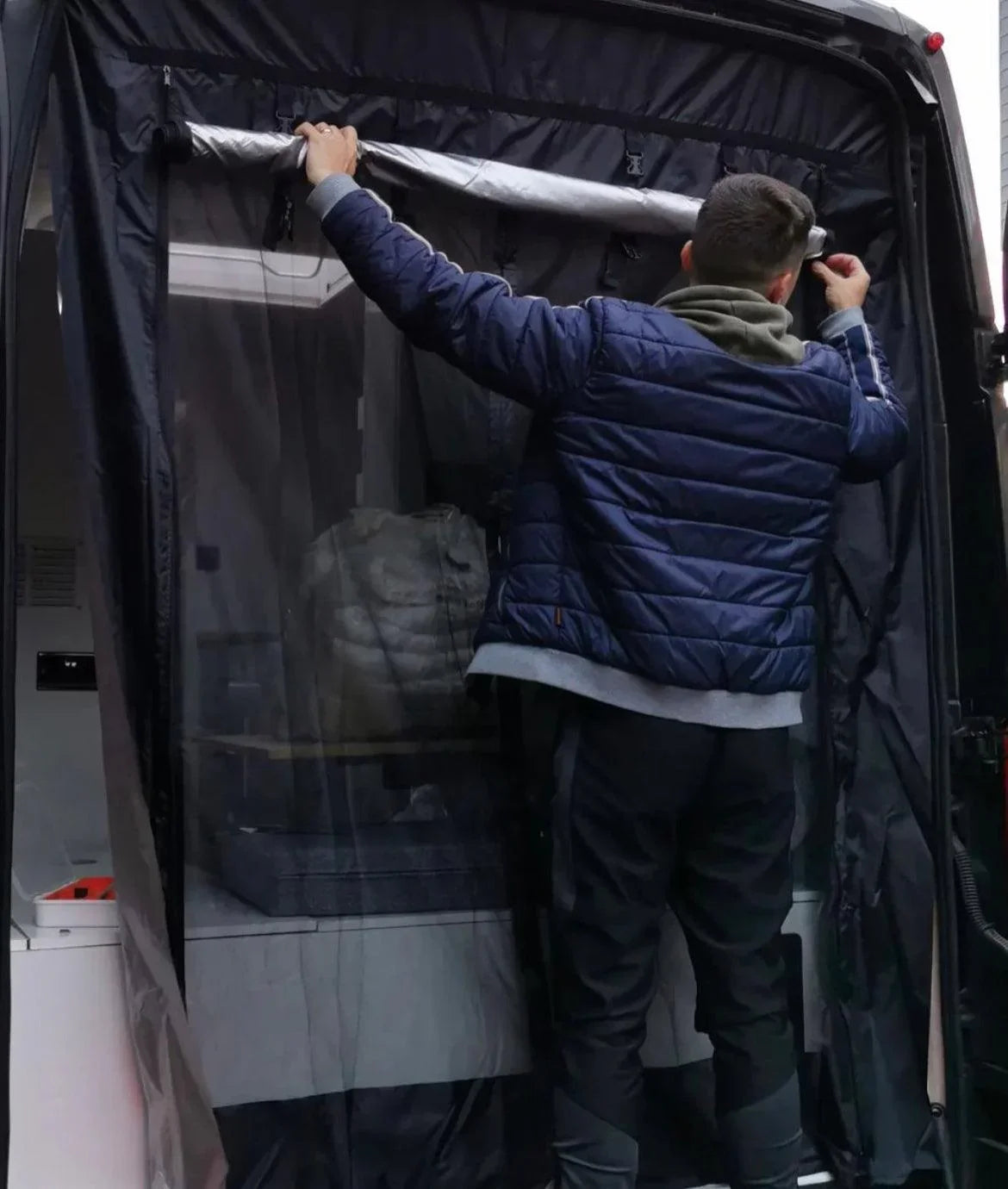 VANdour Mosquito Net Screen Small Campervans fit. Added Privacy Layer