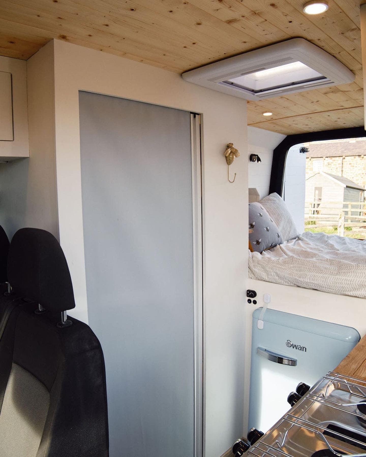 ROLdour Campervan / RV Shower Door PRE MADE 1750mm Tall x 1000mm Self Cut Width