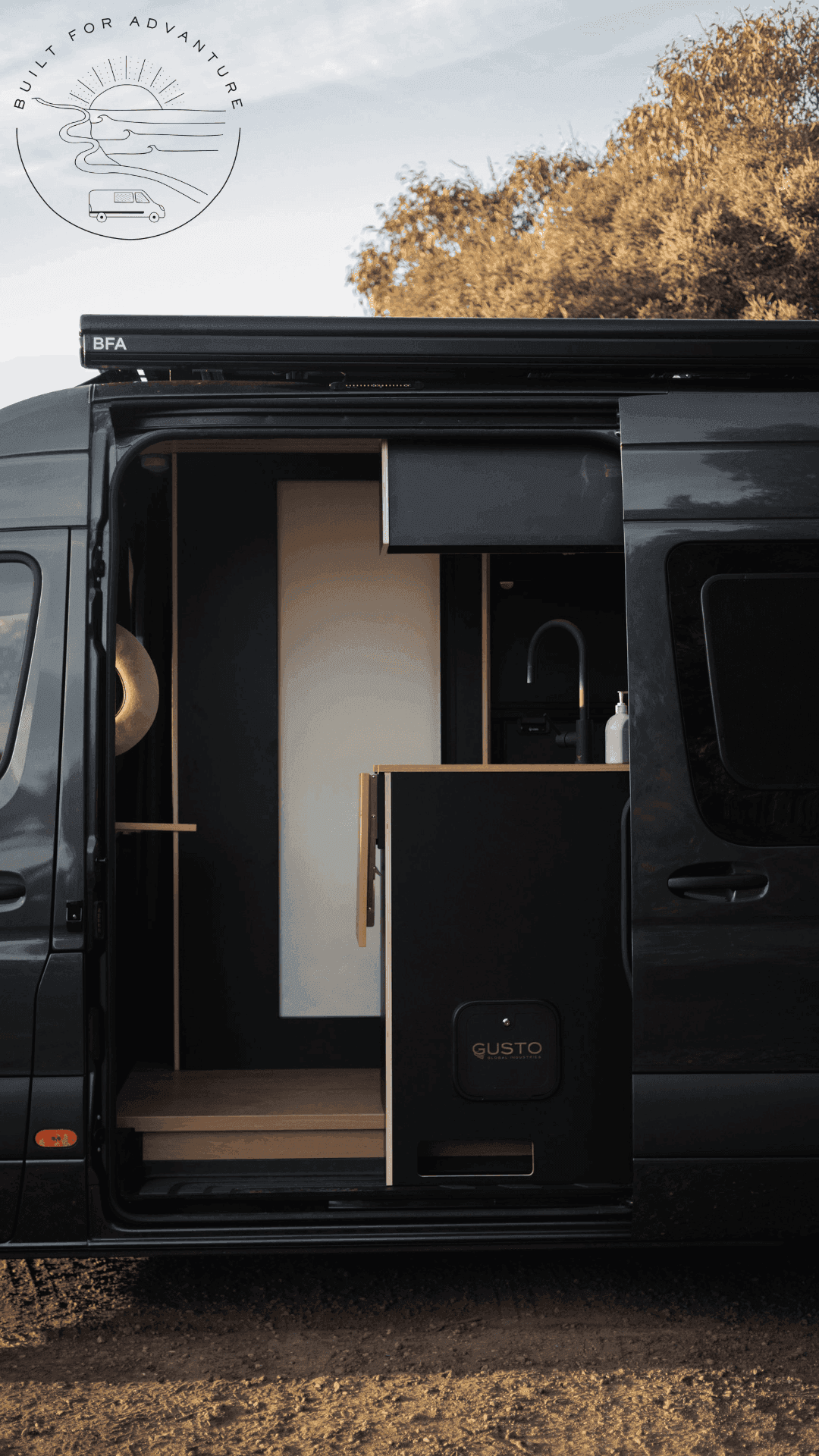 ROLdour Campervan / RV Shower Door PRE MADE 1750mm Tall x 1000mm Self Cut Width