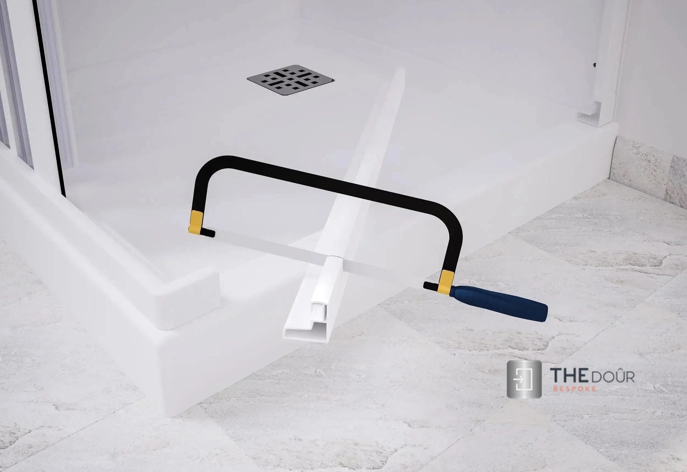 FLEXdoûr 3 Side Folding PVC Shower Enclosure Doors with central Opening 1850mm Height x Various Widths