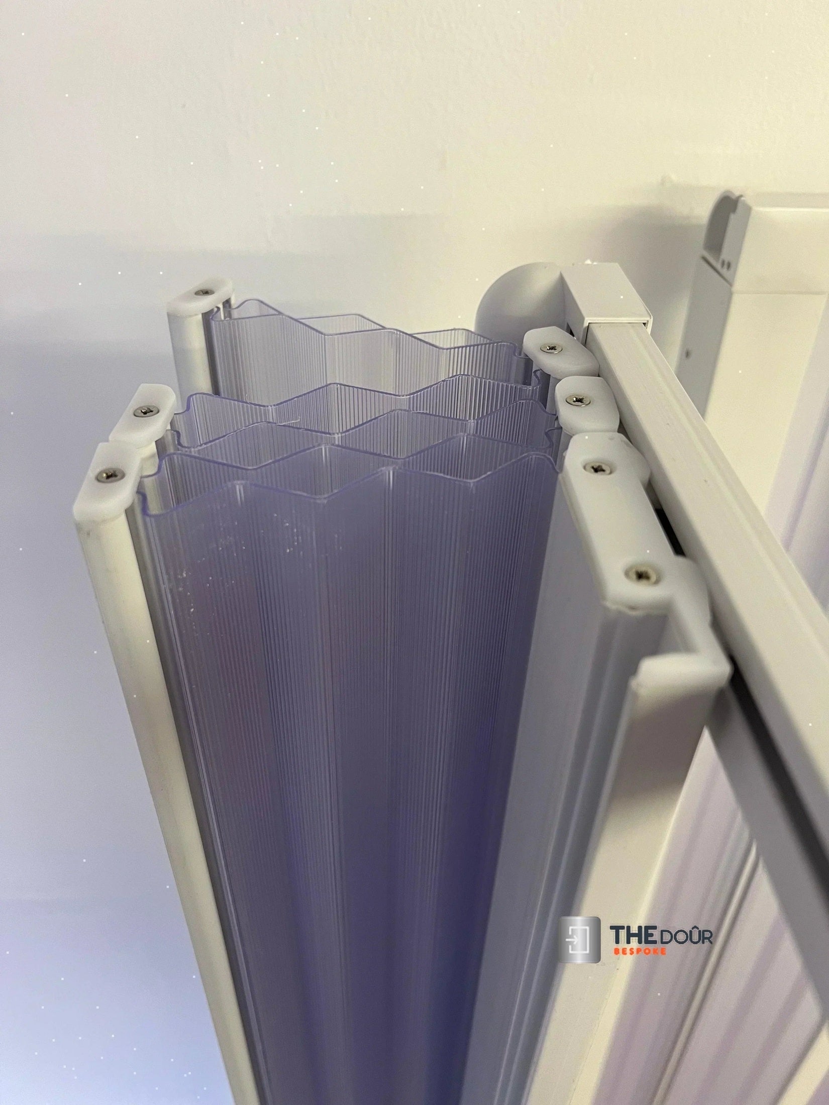 FLEXdoûr PVC Shower Door with Central Opening 1850mm Height x Various Width